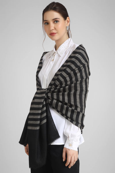 Pashmina Plain & Stripes shawls , Elevate your style with our exclusive collection of solid and striped pashmina shawls, 