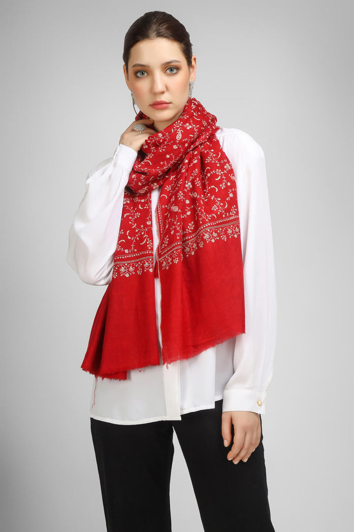 PASHMINA EMBROIDERY STOLE - Red Pashmina Jaldaar stole - "We deliver exquisite products to your doorstep in the United States, China, Japan, Germany, United Kingdom, France, Canada, and Paris. Experience seamless international delivery with us."
| pashmina shawls online | authentic Kashmiri pashmina shawl online | pure pashmina shawl online | original GI certified pashmina shawl online | luxury men's pashmina shawl online from Kashmir | where to buy online pure pashmina in India
| GI Tag Certified - Government-verified authentic Kashmiri Pashmina
| G20 Official Partner - Selected by India for G20 Summit gifting
| Handicraft Registered - Official recognition of traditional craftsmanship
| Certificate of Authenticity - Every purchase includes GI certification PASHMINA EMBROIDERY STOLE - Red Pashmina Jaldaar stole - "We deliver exquisite products to your doorstep in the United States, China, Japan, Germany, United Kingdom, France, Canada, and Paris. Experience seamless international delivery with us."
| pashmina shawls online | authentic Kashmiri pashmina shawl online | pure pashmina shawl online | original GI certified pashmina shawl online | luxury men's pashmina shawl online from Kashmir | where to buy online pure pashmina in India
| GI Tag Certified - Government-verified authentic Kashmiri Pashmina
| G20 Official Partner - Selected by India for G20 Summit gifting
| Handicraft Registered - Official recognition of traditional craftsmanship
| Certificate of Authenticity - Every purchase includes GI certification