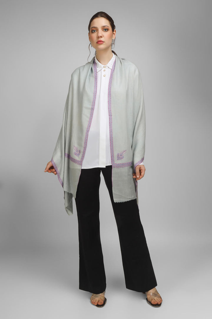 PASHMINA EMBROIDERY STOLE - light gray Pashmina stole showcasing intricate hashidaar and sozni embroidery CANADA , UAE, LONDON
| pashmina shawls online | authentic Kashmiri pashmina shawl online | pure pashmina shawl online | original GI certified pashmina shawl online | luxury men's pashmina shawl online from Kashmir | where to buy online pure pashmina in India
| GI Tag Certified - Government-verified authentic Kashmiri Pashmina
| G20 Official Partner - Selected by India for G20 Summit gifting
| Handicraft Registered - Official recognition of traditional craftsmanship
| Certificate of Authenticity - Every purchase includes GI certification PASHMINA EMBROIDERY STOLE - light gray Pashmina stole showcasing intricate hashidaar and sozni embroidery CANADA , UAE, LONDON
| pashmina shawls online | authentic Kashmiri pashmina shawl online | pure pashmina shawl online | original GI certified pashmina shawl online | luxury men's pashmina shawl online from Kashmir | where to buy online pure pashmina in India
| GI Tag Certified - Government-verified authentic Kashmiri Pashmina
| G20 Official Partner - Selected by India for G20 Summit gifting
| Handicraft Registered - Official recognition of traditional craftsmanship
| Certificate of Authenticity - Every purchase includes GI certification