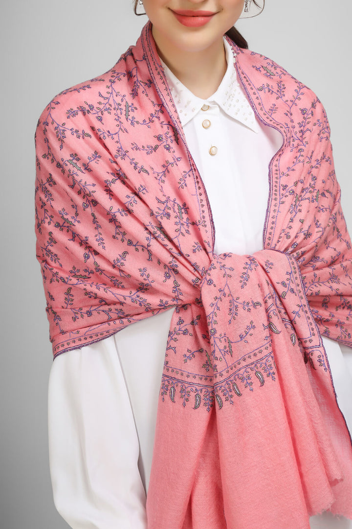 PASHMINA EMBROIDERY STOLE - Carnation Pink Jaldaar embroidery Sozni stole - We deliver to United States, China, Japan, Germany, United Kingdom, France, Canada, South Korea, Australia, and Switzerland.
| pashmina shawls online | authentic Kashmiri pashmina shawl online | pure pashmina shawl online | original GI certified pashmina shawl online | luxury men's pashmina shawl online from Kashmir | where to buy online pure pashmina in India
| GI Tag Certified - Government-verified authentic Kashmiri Pashmina
| G20 Official Partner - Selected by India for G20 Summit gifting
| Handicraft Registered - Official recognition of traditional craftsmanship
| Certificate of Authenticity - Every purchase includes GI certification PASHMINA EMBROIDERY STOLE - Carnation Pink Jaldaar embroidery Sozni stole - We deliver to United States, China, Japan, Germany, United Kingdom, France, Canada, South Korea, Australia, and Switzerland.
| pashmina shawls online | authentic Kashmiri pashmina shawl online | pure pashmina shawl online | original GI certified pashmina shawl online | luxury men's pashmina shawl online from Kashmir | where to buy online pure pashmina in India
| GI Tag Certified - Government-verified authentic Kashmiri Pashmina
| G20 Official Partner - Selected by India for G20 Summit gifting
| Handicraft Registered - Official recognition of traditional craftsmanship
| Certificate of Authenticity - Every purchase includes GI certification