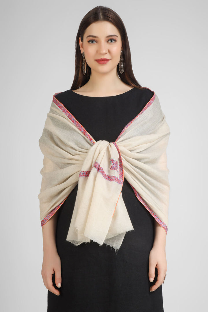 PASHMINA EMBROIDERY STOLE - White Pashmina Hashidaar stole, featuring striking red embroidery and Sozni detailing - We deliver exquisite products to your doorstep in the United States
| pashmina shawls online | authentic Kashmiri pashmina shawl online | pure pashmina shawl online | original GI certified pashmina shawl online | luxury men's pashmina shawl online from Kashmir | where to buy online pure pashmina in India
| GI Tag Certified - Government-verified authentic Kashmiri Pashmina
| G20 Official Partner - Selected by India for G20 Summit gifting
| Handicraft Registered - Official recognition of traditional craftsmanship
| Certificate of Authenticity - Every purchase includes GI certification PASHMINA EMBROIDERY STOLE - White Pashmina Hashidaar stole, featuring striking red embroidery and Sozni detailing - We deliver exquisite products to your doorstep in the United States
| pashmina shawls online | authentic Kashmiri pashmina shawl online | pure pashmina shawl online | original GI certified pashmina shawl online | luxury men's pashmina shawl online from Kashmir | where to buy online pure pashmina in India
| GI Tag Certified - Government-verified authentic Kashmiri Pashmina
| G20 Official Partner - Selected by India for G20 Summit gifting
| Handicraft Registered - Official recognition of traditional craftsmanship
| Certificate of Authenticity - Every purchase includes GI certification