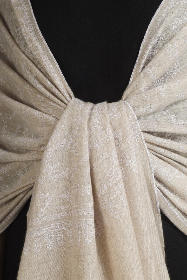 PASHMINA EMBROIDERY STOLE - Toosh Color Natural Jaldaar With White Embroidery Sozni Stole - We deliver our premium Pashmina products to the United Kingdom, Germany, France, Japan, UAE, and Australia
| pashmina shawls online | authentic Kashmiri pashmina shawl online | pure pashmina shawl online | original GI certified pashmina shawl online | luxury men's pashmina shawl online from Kashmir | where to buy online pure pashmina in India
| GI Tag Certified - Government-verified authentic Kashmiri Pashmina
| G20 Official Partner - Selected by India for G20 Summit gifting
| Handicraft Registered - Official recognition of traditional craftsmanship
| Certificate of Authenticity - Every purchase includes GI certification PASHMINA EMBROIDERY STOLE - Toosh Color Natural Jaldaar With White Embroidery Sozni Stole - We deliver our premium Pashmina products to the United Kingdom, Germany, France, Japan, UAE, and Australia
| pashmina shawls online | authentic Kashmiri pashmina shawl online | pure pashmina shawl online | original GI certified pashmina shawl online | luxury men's pashmina shawl online from Kashmir | where to buy online pure pashmina in India
| GI Tag Certified - Government-verified authentic Kashmiri Pashmina
| G20 Official Partner - Selected by India for G20 Summit gifting
| Handicraft Registered - Official recognition of traditional craftsmanship
| Certificate of Authenticity - Every purchase includes GI certification