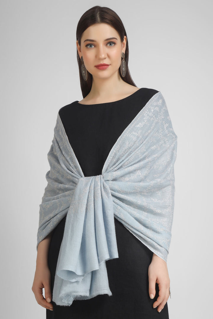 PASHMINA EMBROIDERY STOLE Gray Jazba Jaldaar White Embroidery Sozni Stole- We deliver our premium Pashmina products to the United Kingdom, Germany, France, Japan, UAE, and Australia.
| pashmina shawls online | authentic Kashmiri pashmina shawl online | pure pashmina shawl online | original GI certified pashmina shawl online | luxury men's pashmina shawl online from Kashmir | where to buy online pure pashmina in India
| GI Tag Certified - Government-verified authentic Kashmiri Pashmina
| G20 Official Partner - Selected by India for G20 Summit gifting
| Handicraft Registered - Official recognition of traditional craftsmanship
| Certificate of Authenticity - Every purchase includes GI certification PASHMINA EMBROIDERY STOLE Gray Jazba Jaldaar White Embroidery Sozni Stole- We deliver our premium Pashmina products to the United Kingdom, Germany, France, Japan, UAE, and Australia.
| pashmina shawls online | authentic Kashmiri pashmina shawl online | pure pashmina shawl online | original GI certified pashmina shawl online | luxury men's pashmina shawl online from Kashmir | where to buy online pure pashmina in India
| GI Tag Certified - Government-verified authentic Kashmiri Pashmina
| G20 Official Partner - Selected by India for G20 Summit gifting
| Handicraft Registered - Official recognition of traditional craftsmanship
| Certificate of Authenticity - Every purchase includes GI certification