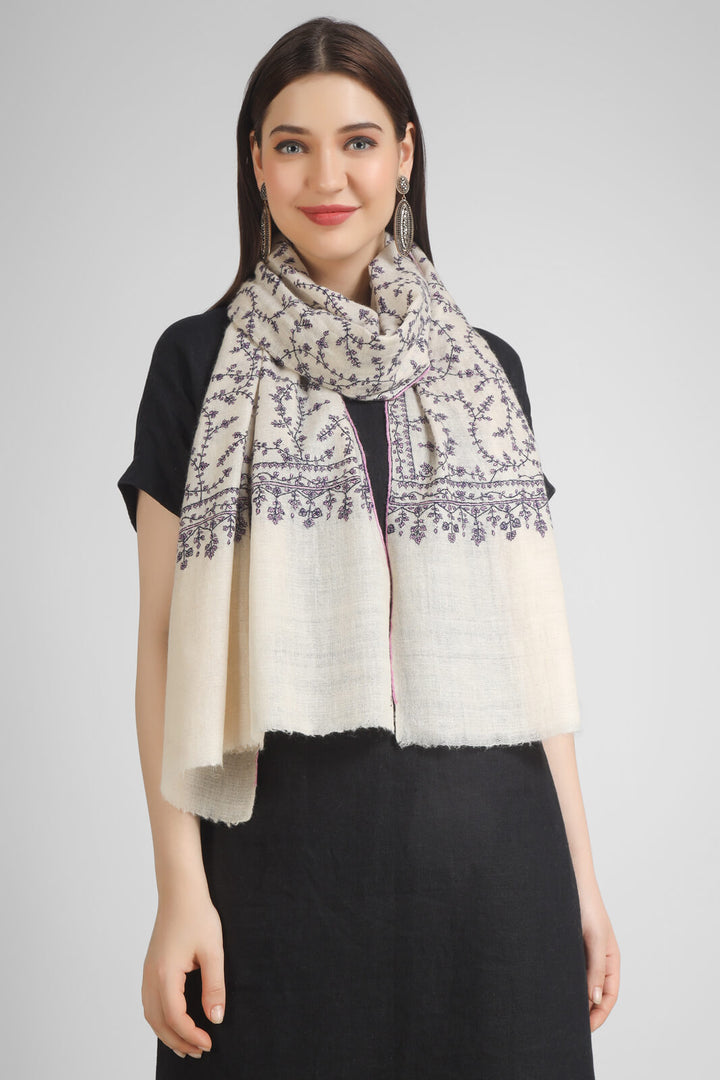 PASHMINA EMBROIDERY STOLE Explore sophistication with our White Jaldaar, Black & Mauve Sozni Pashmina Stole - We deliver our premium Pashmina products to the United Kingdom, Germany, France, Japan, UAE, and Australia
| pashmina shawls online | authentic Kashmiri pashmina shawl online | pure pashmina shawl online | original GI certified pashmina shawl online | luxury men's pashmina shawl online from Kashmir | where to buy online pure pashmina in India
| GI Tag Certified - Government-verified authentic Kashmiri Pashmina
| G20 Official Partner - Selected by India for G20 Summit gifting
| Handicraft Registered - Official recognition of traditional craftsmanship
| Certificate of Authenticity - Every purchase includes GI certification PASHMINA EMBROIDERY STOLE Explore sophistication with our White Jaldaar, Black & Mauve Sozni Pashmina Stole - We deliver our premium Pashmina products to the United Kingdom, Germany, France, Japan, UAE, and Australia
| pashmina shawls online | authentic Kashmiri pashmina shawl online | pure pashmina shawl online | original GI certified pashmina shawl online | luxury men's pashmina shawl online from Kashmir | where to buy online pure pashmina in India
| GI Tag Certified - Government-verified authentic Kashmiri Pashmina
| G20 Official Partner - Selected by India for G20 Summit gifting
| Handicraft Registered - Official recognition of traditional craftsmanship
| Certificate of Authenticity - Every purchase includes GI certification