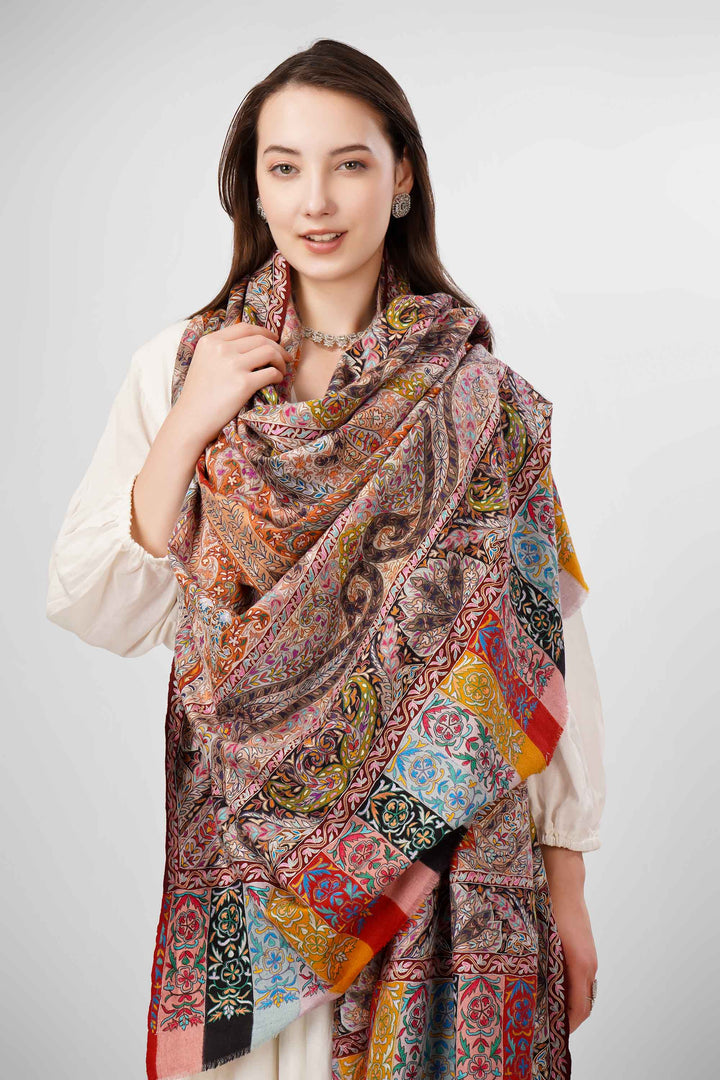 Kalamkari Pashmina Shawls Online – Royal Mariam-uz-Zamani Heritage
The Pashmina Kalamkari Mariam-uz-Zamani Shawl is a splendid tribute to Kashmiri craftsmanship, blending authentic hand-painted and hand-embroidered kalamkari artistry on the finest pashmina wool
| pashmina shawls online | authentic Kashmiri pashmina shawl online | pure pashmina shawl online | original GI certified pashmina shawl online | luxury men's pashmina shawl online from Kashmir | where to buy online pure pashmina in India
| GI Tag Certified - Government-verified authentic Kashmiri Pashmina
| G20 Official Partner - Selected by India for G20 Summit gifting
| Handicraft Registered - Official recognition of traditional craftsmanship
| Certificate of Authenticity - Every purchase includes GI certification Kalamkari Pashmina Shawls Online – Royal Mariam-uz-Zamani Heritage
The Pashmina Kalamkari Mariam-uz-Zamani Shawl is a splendid tribute to Kashmiri craftsmanship, blending authentic hand-painted and hand-embroidered kalamkari artistry on the finest pashmina wool
| pashmina shawls online | authentic Kashmiri pashmina shawl online | pure pashmina shawl online | original GI certified pashmina shawl online | luxury men's pashmina shawl online from Kashmir | where to buy online pure pashmina in India
| GI Tag Certified - Government-verified authentic Kashmiri Pashmina
| G20 Official Partner - Selected by India for G20 Summit gifting
| Handicraft Registered - Official recognition of traditional craftsmanship
| Certificate of Authenticity - Every purchase includes GI certification