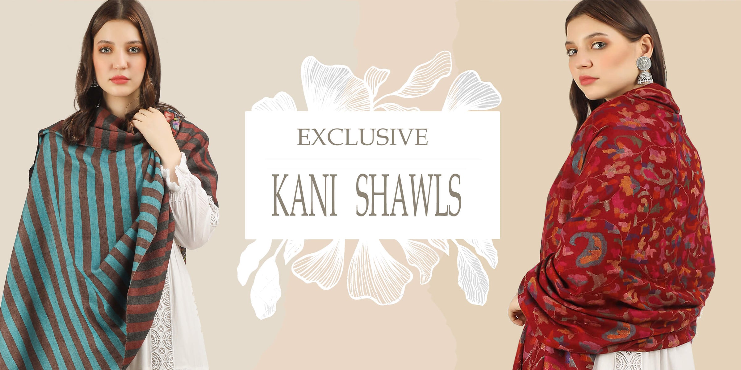 Kashmiri artisan handweaving authentic Pashmina shawl on traditional loom.