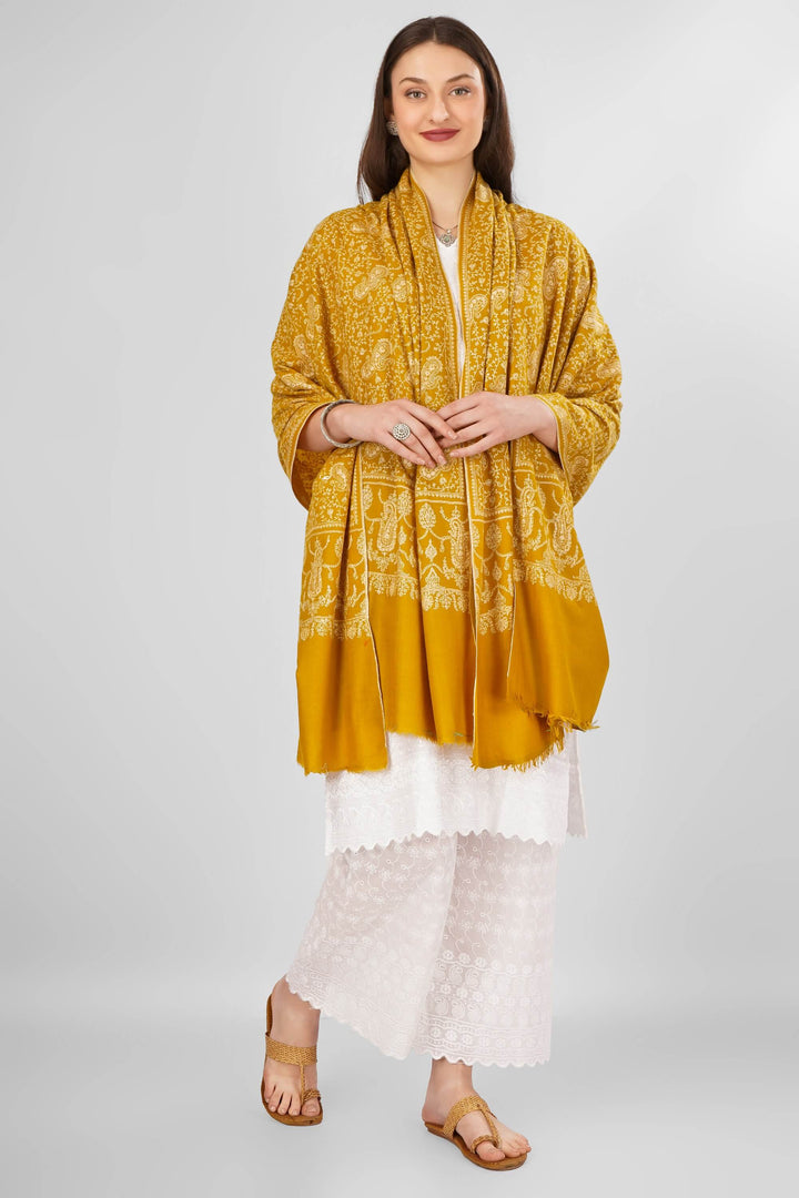 "Pashmina Mustard Jaldaar Sozni Shawl | Pure Kashmiri Pashmina Wrap | Intricate Hand-Embroidered Sozni Design | Luxury Wool Shawl | Soft, Warm, and Stylish Traditional Accessory"
| pashmina shawls online | authentic Kashmiri pashmina shawl online | pure pashmina shawl online | original GI certified pashmina shawl online | luxury men's pashmina shawl online from Kashmir | where to buy online pure pashmina in India
| GI Tag Certified - Government-verified authentic Kashmiri Pashmina
| G20 Official Partner - Selected by India for G20 Summit gifting
| Handicraft Registered - Official recognition of traditional craftsmanship
| Certificate of Authenticity - Every purchase includes GI certification "Pashmina Mustard Jaldaar Sozni Shawl | Pure Kashmiri Pashmina Wrap | Intricate Hand-Embroidered Sozni Design | Luxury Wool Shawl | Soft, Warm, and Stylish Traditional Accessory"
| pashmina shawls online | authentic Kashmiri pashmina shawl online | pure pashmina shawl online | original GI certified pashmina shawl online | luxury men's pashmina shawl online from Kashmir | where to buy online pure pashmina in India
| GI Tag Certified - Government-verified authentic Kashmiri Pashmina
| G20 Official Partner - Selected by India for G20 Summit gifting
| Handicraft Registered - Official recognition of traditional craftsmanship
| Certificate of Authenticity - Every purchase includes GI certification