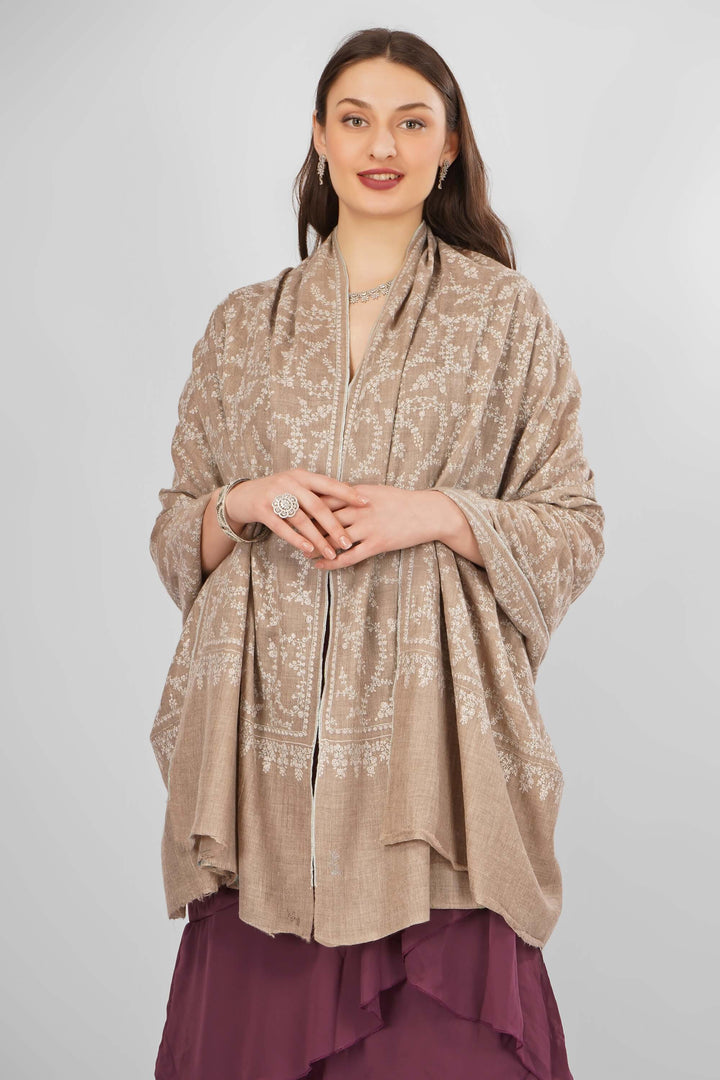 "Pashmina Natural Jasmine Sozni Shawl | Authentic Handwoven Kashmiri Pashmina Shawl | Luxury Floral Sozni Embroidery | Soft, Warm, Elegant Wrap for Timeless Elegance"
| pashmina shawls online | authentic Kashmiri pashmina shawl online | pure pashmina shawl online | original GI certified pashmina shawl online | luxury men's pashmina shawl online from Kashmir | where to buy online pure pashmina in India
| GI Tag Certified - Government-verified authentic Kashmiri Pashmina
| G20 Official Partner - Selected by India for G20 Summit gifting
| Handicraft Registered - Official recognition of traditional craftsmanship
| Certificate of Authenticity - Every purchase includes GI certification "Pashmina Natural Jasmine Sozni Shawl | Authentic Handwoven Kashmiri Pashmina Shawl | Luxury Floral Sozni Embroidery | Soft, Warm, Elegant Wrap for Timeless Elegance"
| pashmina shawls online | authentic Kashmiri pashmina shawl online | pure pashmina shawl online | original GI certified pashmina shawl online | luxury men's pashmina shawl online from Kashmir | where to buy online pure pashmina in India
| GI Tag Certified - Government-verified authentic Kashmiri Pashmina
| G20 Official Partner - Selected by India for G20 Summit gifting
| Handicraft Registered - Official recognition of traditional craftsmanship
| Certificate of Authenticity - Every purchase includes GI certification