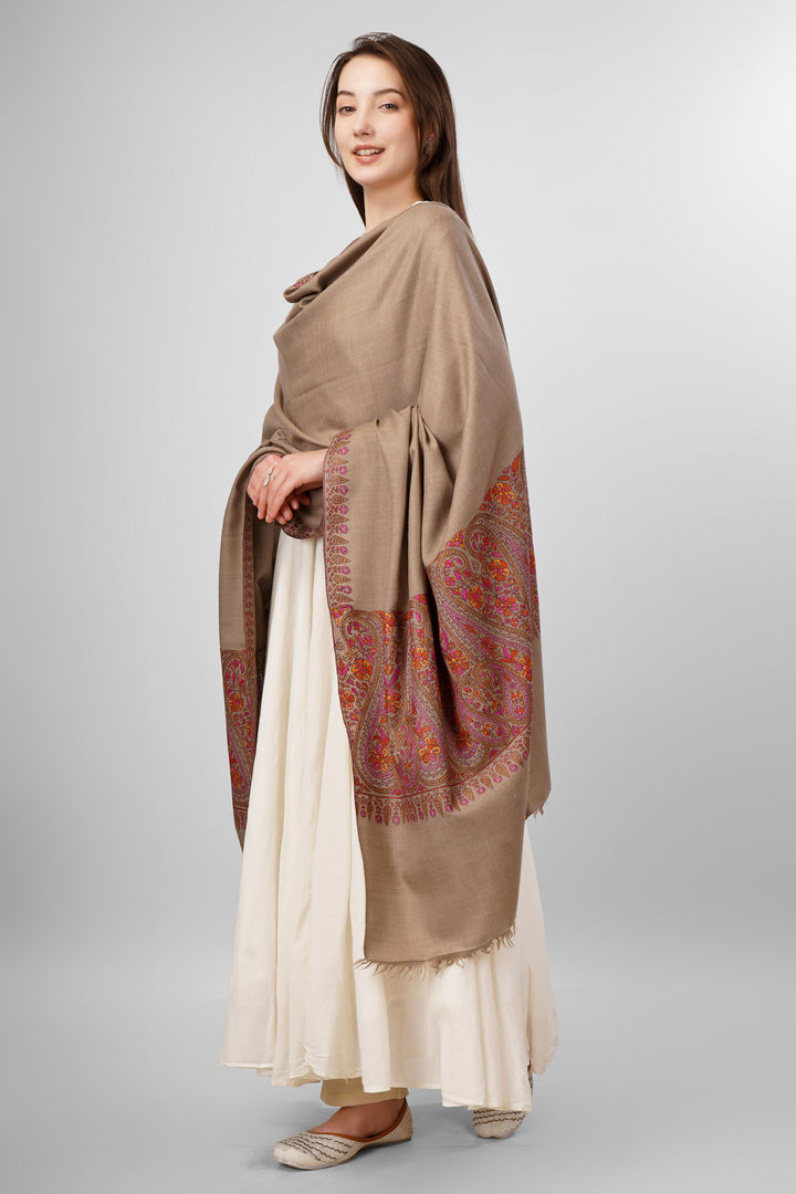 Natural Pashmina Sozni Shawls Online – Heritage Artistry in Earthy Tones
The Pashmina Natural Paldaar Sozni Shawl is a fine example of Kashmiri handloom luxury. Woven from pure, undyed “toosh” (natural beige) pashmina, the shawl is highlighted by intricate sozni embroidery on both pallus (ends)
| pashmina shawls online | authentic Kashmiri pashmina shawl online | pure pashmina shawl online | original GI certified pashmina shawl online | luxury men's pashmina shawl online from Kashmir | where to buy online pure pashmina in India
| GI Tag Certified - Government-verified authentic Kashmiri Pashmina
| G20 Official Partner - Selected by India for G20 Summit gifting
| Handicraft Registered - Official recognition of traditional craftsmanship
| Certificate of Authenticity - Every purchase includes GI certification Natural Pashmina Sozni Shawls Online – Heritage Artistry in Earthy Tones
The Pashmina Natural Paldaar Sozni Shawl is a fine example of Kashmiri handloom luxury. Woven from pure, undyed “toosh” (natural beige) pashmina, the shawl is highlighted by intricate sozni embroidery on both pallus (ends)
| pashmina shawls online | authentic Kashmiri pashmina shawl online | pure pashmina shawl online | original GI certified pashmina shawl online | luxury men's pashmina shawl online from Kashmir | where to buy online pure pashmina in India
| GI Tag Certified - Government-verified authentic Kashmiri Pashmina
| G20 Official Partner - Selected by India for G20 Summit gifting
| Handicraft Registered - Official recognition of traditional craftsmanship
| Certificate of Authenticity - Every purchase includes GI certification