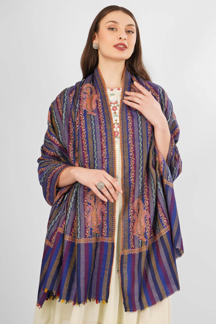 "Pashmina Blue Striped Badam Motif Shawl | Pure Pashmina Shawl | Handmade Kashmiri Wrap | Luxury Wool Shawl with Badam Design | Soft, Warm Winter Shawl with Traditional Pashmina Elegance"
| pashmina shawls online | authentic Kashmiri pashmina shawl online | pure pashmina shawl online | original GI certified pashmina shawl online | luxury men's pashmina shawl online from Kashmir | where to buy online pure pashmina in India
| GI Tag Certified - Government-verified authentic Kashmiri Pashmina
| G20 Official Partner - Selected by India for G20 Summit gifting
| Handicraft Registered - Official recognition of traditional craftsmanship
| Certificate of Authenticity - Every purchase includes GI certification "Pashmina Blue Striped Badam Motif Shawl | Pure Pashmina Shawl | Handmade Kashmiri Wrap | Luxury Wool Shawl with Badam Design | Soft, Warm Winter Shawl with Traditional Pashmina Elegance"
| pashmina shawls online | authentic Kashmiri pashmina shawl online | pure pashmina shawl online | original GI certified pashmina shawl online | luxury men's pashmina shawl online from Kashmir | where to buy online pure pashmina in India
| GI Tag Certified - Government-verified authentic Kashmiri Pashmina
| G20 Official Partner - Selected by India for G20 Summit gifting
| Handicraft Registered - Official recognition of traditional craftsmanship
| Certificate of Authenticity - Every purchase includes GI certification