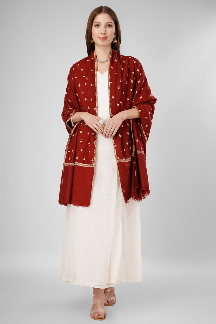 "Pashmina Bootidaar Shawl | Maroon Bahaar Handwoven Kashmiri Pashmina Wrap | GI-Certified Luxurious Wool Shawl by Kepra for Warmth & Elegance"
| pashmina shawls online | authentic Kashmiri pashmina shawl online | pure pashmina shawl online | original GI certified pashmina shawl online | luxury men's pashmina shawl online from Kashmir | where to buy online pure pashmina in India
| GI Tag Certified - Government-verified authentic Kashmiri Pashmina
| G20 Official Partner - Selected by India for G20 Summit gifting
| Handicraft Registered - Official recognition of traditional craftsmanship
| Certificate of Authenticity - Every purchase includes GI certification "Pashmina Bootidaar Shawl | Maroon Bahaar Handwoven Kashmiri Pashmina Wrap | GI-Certified Luxurious Wool Shawl by Kepra for Warmth & Elegance"
| pashmina shawls online | authentic Kashmiri pashmina shawl online | pure pashmina shawl online | original GI certified pashmina shawl online | luxury men's pashmina shawl online from Kashmir | where to buy online pure pashmina in India
| GI Tag Certified - Government-verified authentic Kashmiri Pashmina
| G20 Official Partner - Selected by India for G20 Summit gifting
| Handicraft Registered - Official recognition of traditional craftsmanship
| Certificate of Authenticity - Every purchase includes GI certification