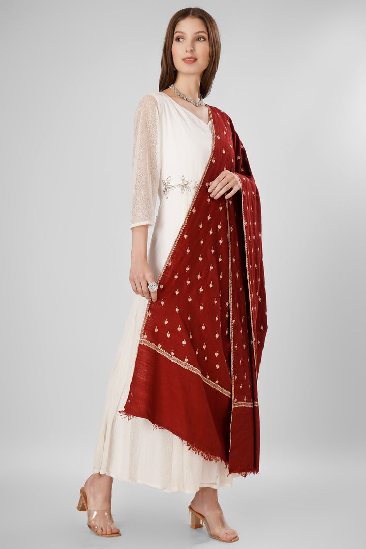 "Pashmina Bootidaar Shawl | Maroon Bahaar Handwoven Kashmiri Pashmina Wrap | GI-Certified Luxurious Wool Shawl by Kepra for Warmth & Elegance"
| pashmina shawls online | authentic Kashmiri pashmina shawl online | pure pashmina shawl online | original GI certified pashmina shawl online | luxury men's pashmina shawl online from Kashmir | where to buy online pure pashmina in India
| GI Tag Certified - Government-verified authentic Kashmiri Pashmina
| G20 Official Partner - Selected by India for G20 Summit gifting
| Handicraft Registered - Official recognition of traditional craftsmanship
| Certificate of Authenticity - Every purchase includes GI certification "Pashmina Bootidaar Shawl | Maroon Bahaar Handwoven Kashmiri Pashmina Wrap | GI-Certified Luxurious Wool Shawl by Kepra for Warmth & Elegance"
| pashmina shawls online | authentic Kashmiri pashmina shawl online | pure pashmina shawl online | original GI certified pashmina shawl online | luxury men's pashmina shawl online from Kashmir | where to buy online pure pashmina in India
| GI Tag Certified - Government-verified authentic Kashmiri Pashmina
| G20 Official Partner - Selected by India for G20 Summit gifting
| Handicraft Registered - Official recognition of traditional craftsmanship
| Certificate of Authenticity - Every purchase includes GI certification