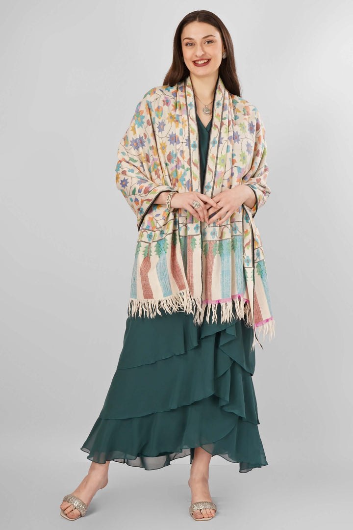 "Pashmina Kani White Tulip Shawl | Authentic Handwoven Kashmiri Kani Pashmina Shawl | Luxury Soft Wool Wrap with Elegant Tulip Motifs | Warm, Elegant, Heritage Shawl for All Seasons"
| pashmina shawls online | authentic Kashmiri pashmina shawl online | pure pashmina shawl online | original GI certified pashmina shawl online | luxury men's pashmina shawl online from Kashmir | where to buy online pure pashmina in India
| GI Tag Certified - Government-verified authentic Kashmiri Pashmina
| G20 Official Partner - Selected by India for G20 Summit gifting
| Handicraft Registered - Official recognition of traditional craftsmanship
| Certificate of Authenticity - Every purchase includes GI certification "Pashmina Kani White Tulip Shawl | Authentic Handwoven Kashmiri Kani Pashmina Shawl | Luxury Soft Wool Wrap with Elegant Tulip Motifs | Warm, Elegant, Heritage Shawl for All Seasons"
| pashmina shawls online | authentic Kashmiri pashmina shawl online | pure pashmina shawl online | original GI certified pashmina shawl online | luxury men's pashmina shawl online from Kashmir | where to buy online pure pashmina in India
| GI Tag Certified - Government-verified authentic Kashmiri Pashmina
| G20 Official Partner - Selected by India for G20 Summit gifting
| Handicraft Registered - Official recognition of traditional craftsmanship
| Certificate of Authenticity - Every purchase includes GI certification