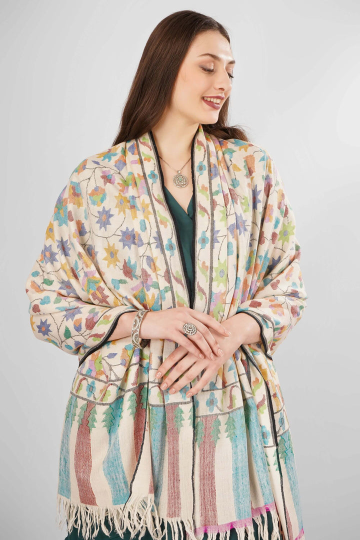 "Pashmina Kani White Tulip Shawl | Authentic Handwoven Kashmiri Kani Pashmina Shawl | Luxury Soft Wool Wrap with Elegant Tulip Motifs | Warm, Elegant, Heritage Shawl for All Seasons"
| pashmina shawls online | authentic Kashmiri pashmina shawl online | pure pashmina shawl online | original GI certified pashmina shawl online | luxury men's pashmina shawl online from Kashmir | where to buy online pure pashmina in India
| GI Tag Certified - Government-verified authentic Kashmiri Pashmina
| G20 Official Partner - Selected by India for G20 Summit gifting
| Handicraft Registered - Official recognition of traditional craftsmanship
| Certificate of Authenticity - Every purchase includes GI certification "Pashmina Kani White Tulip Shawl | Authentic Handwoven Kashmiri Kani Pashmina Shawl | Luxury Soft Wool Wrap with Elegant Tulip Motifs | Warm, Elegant, Heritage Shawl for All Seasons"
| pashmina shawls online | authentic Kashmiri pashmina shawl online | pure pashmina shawl online | original GI certified pashmina shawl online | luxury men's pashmina shawl online from Kashmir | where to buy online pure pashmina in India
| GI Tag Certified - Government-verified authentic Kashmiri Pashmina
| G20 Official Partner - Selected by India for G20 Summit gifting
| Handicraft Registered - Official recognition of traditional craftsmanship
| Certificate of Authenticity - Every purchase includes GI certification