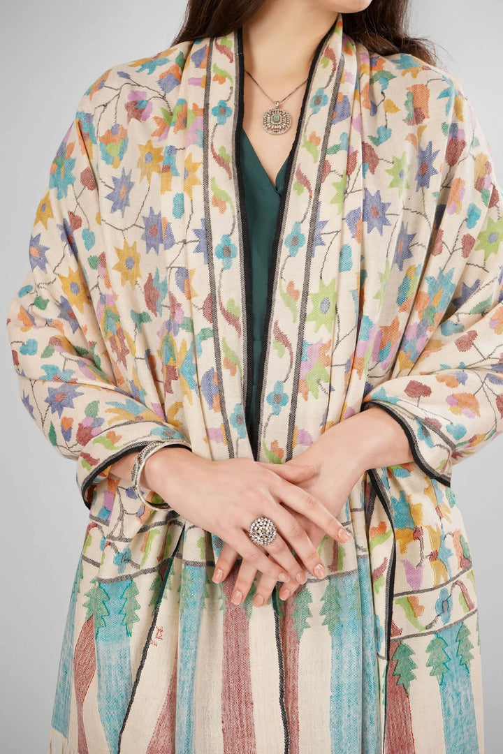 "Pashmina Kani White Tulip Shawl | Authentic Handwoven Kashmiri Kani Pashmina Shawl | Luxury Soft Wool Wrap with Elegant Tulip Motifs | Warm, Elegant, Heritage Shawl for All Seasons"
| pashmina shawls online | authentic Kashmiri pashmina shawl online | pure pashmina shawl online | original GI certified pashmina shawl online | luxury men's pashmina shawl online from Kashmir | where to buy online pure pashmina in India
| GI Tag Certified - Government-verified authentic Kashmiri Pashmina
| G20 Official Partner - Selected by India for G20 Summit gifting
| Handicraft Registered - Official recognition of traditional craftsmanship
| Certificate of Authenticity - Every purchase includes GI certification "Pashmina Kani White Tulip Shawl | Authentic Handwoven Kashmiri Kani Pashmina Shawl | Luxury Soft Wool Wrap with Elegant Tulip Motifs | Warm, Elegant, Heritage Shawl for All Seasons"
| pashmina shawls online | authentic Kashmiri pashmina shawl online | pure pashmina shawl online | original GI certified pashmina shawl online | luxury men's pashmina shawl online from Kashmir | where to buy online pure pashmina in India
| GI Tag Certified - Government-verified authentic Kashmiri Pashmina
| G20 Official Partner - Selected by India for G20 Summit gifting
| Handicraft Registered - Official recognition of traditional craftsmanship
| Certificate of Authenticity - Every purchase includes GI certification