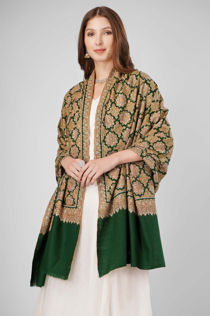 Pashmina Jama Sozni Emerald Green Shawl | Authentic GI-Certified Kashmiri Pashmina Wool | Luxurious Handwoven Shawl for Style and Warmth| kepra
| pashmina shawls online | authentic Kashmiri pashmina shawl online | pure pashmina shawl online | original GI certified pashmina shawl online | luxury men's pashmina shawl online from Kashmir | where to buy online pure pashmina in India
| GI Tag Certified - Government-verified authentic Kashmiri Pashmina
| G20 Official Partner - Selected by India for G20 Summit gifting
| Handicraft Registered - Official recognition of traditional craftsmanship
| Certificate of Authenticity - Every purchase includes GI certification Pashmina Jama Sozni Emerald Green Shawl | Authentic GI-Certified Kashmiri Pashmina Wool | Luxurious Handwoven Shawl for Style and Warmth| kepra
| pashmina shawls online | authentic Kashmiri pashmina shawl online | pure pashmina shawl online | original GI certified pashmina shawl online | luxury men's pashmina shawl online from Kashmir | where to buy online pure pashmina in India
| GI Tag Certified - Government-verified authentic Kashmiri Pashmina
| G20 Official Partner - Selected by India for G20 Summit gifting
| Handicraft Registered - Official recognition of traditional craftsmanship
| Certificate of Authenticity - Every purchase includes GI certification