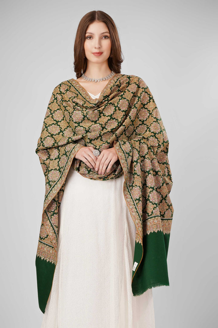 Pashmina Jama Sozni Emerald Green Shawl | Authentic GI-Certified Kashmiri Pashmina Wool | Luxurious Handwoven Shawl for Style and Warmth| kepra
| pashmina shawls online | authentic Kashmiri pashmina shawl online | pure pashmina shawl online | original GI certified pashmina shawl online | luxury men's pashmina shawl online from Kashmir | where to buy online pure pashmina in India
| GI Tag Certified - Government-verified authentic Kashmiri Pashmina
| G20 Official Partner - Selected by India for G20 Summit gifting
| Handicraft Registered - Official recognition of traditional craftsmanship
| Certificate of Authenticity - Every purchase includes GI certification Pashmina Jama Sozni Emerald Green Shawl | Authentic GI-Certified Kashmiri Pashmina Wool | Luxurious Handwoven Shawl for Style and Warmth| kepra
| pashmina shawls online | authentic Kashmiri pashmina shawl online | pure pashmina shawl online | original GI certified pashmina shawl online | luxury men's pashmina shawl online from Kashmir | where to buy online pure pashmina in India
| GI Tag Certified - Government-verified authentic Kashmiri Pashmina
| G20 Official Partner - Selected by India for G20 Summit gifting
| Handicraft Registered - Official recognition of traditional craftsmanship
| Certificate of Authenticity - Every purchase includes GI certification