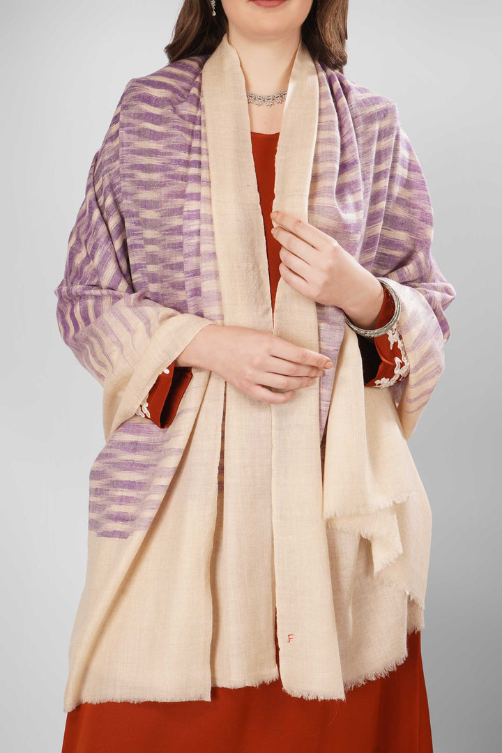 Pashmina Derya Woven Shawl | Handwoven Kashmiri Pashmina Wool with Purple and White Stripes | Soft, Elegant Shawl for Every Occasion
| pashmina shawls online | authentic Kashmiri pashmina shawl online | pure pashmina shawl online | original GI certified pashmina shawl online | luxury men's pashmina shawl online from Kashmir | where to buy online pure pashmina in India
| GI Tag Certified - Government-verified authentic Kashmiri Pashmina
| G20 Official Partner - Selected by India for G20 Summit gifting
| Handicraft Registered - Official recognition of traditional craftsmanship
| Certificate of Authenticity - Every purchase includes GI certification Pashmina Derya Woven Shawl | Handwoven Kashmiri Pashmina Wool with Purple and White Stripes | Soft, Elegant Shawl for Every Occasion
| pashmina shawls online | authentic Kashmiri pashmina shawl online | pure pashmina shawl online | original GI certified pashmina shawl online | luxury men's pashmina shawl online from Kashmir | where to buy online pure pashmina in India
| GI Tag Certified - Government-verified authentic Kashmiri Pashmina
| G20 Official Partner - Selected by India for G20 Summit gifting
| Handicraft Registered - Official recognition of traditional craftsmanship
| Certificate of Authenticity - Every purchase includes GI certification