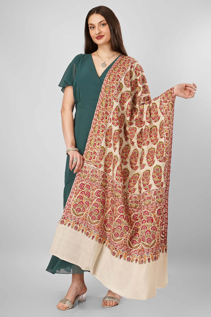 "Pashmina White Sozni Camellia Jama Shawl | Pure Kashmiri Pashmina Wool Wrap | Intricate Sozni Embroidery | Luxury Shawl with Camellia Design | Soft, Warm, and Elegant Traditional Accessory"
| pashmina shawls online | authentic Kashmiri pashmina shawl online | pure pashmina shawl online | original GI certified pashmina shawl online | luxury men's pashmina shawl online from Kashmir | where to buy online pure pashmina in India
| GI Tag Certified - Government-verified authentic Kashmiri Pashmina
| G20 Official Partner - Selected by India for G20 Summit gifting
| Handicraft Registered - Official recognition of traditional craftsmanship
| Certificate of Authenticity - Every purchase includes GI certification "Pashmina White Sozni Camellia Jama Shawl | Pure Kashmiri Pashmina Wool Wrap | Intricate Sozni Embroidery | Luxury Shawl with Camellia Design | Soft, Warm, and Elegant Traditional Accessory"
| pashmina shawls online | authentic Kashmiri pashmina shawl online | pure pashmina shawl online | original GI certified pashmina shawl online | luxury men's pashmina shawl online from Kashmir | where to buy online pure pashmina in India
| GI Tag Certified - Government-verified authentic Kashmiri Pashmina
| G20 Official Partner - Selected by India for G20 Summit gifting
| Handicraft Registered - Official recognition of traditional craftsmanship
| Certificate of Authenticity - Every purchase includes GI certification