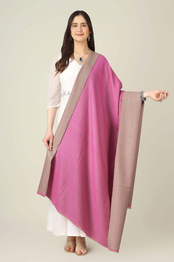 This reversible pashmina shawl pairs a sophisticated dusty taupe with a vibrant fuchsia pink, giving you two distinct looks in one luxurious wrap.
| pashmina shawls online | authentic Kashmiri pashmina shawl online | pure pashmina shawl online | original GI certified pashmina shawl online | luxury men's pashmina shawl online from Kashmir | where to buy online pure pashmina in India
| GI Tag Certified - Government-verified authentic Kashmiri Pashmina
| G20 Official Partner - Selected by India for G20 Summit gifting
| Handicraft Registered - Official recognition of traditional craftsmanship
| Certificate of Authenticity - Every purchase includes GI certification This reversible pashmina shawl pairs a sophisticated dusty taupe with a vibrant fuchsia pink, giving you two distinct looks in one luxurious wrap.
| pashmina shawls online | authentic Kashmiri pashmina shawl online | pure pashmina shawl online | original GI certified pashmina shawl online | luxury men's pashmina shawl online from Kashmir | where to buy online pure pashmina in India
| GI Tag Certified - Government-verified authentic Kashmiri Pashmina
| G20 Official Partner - Selected by India for G20 Summit gifting
| Handicraft Registered - Official recognition of traditional craftsmanship
| Certificate of Authenticity - Every purchase includes GI certification