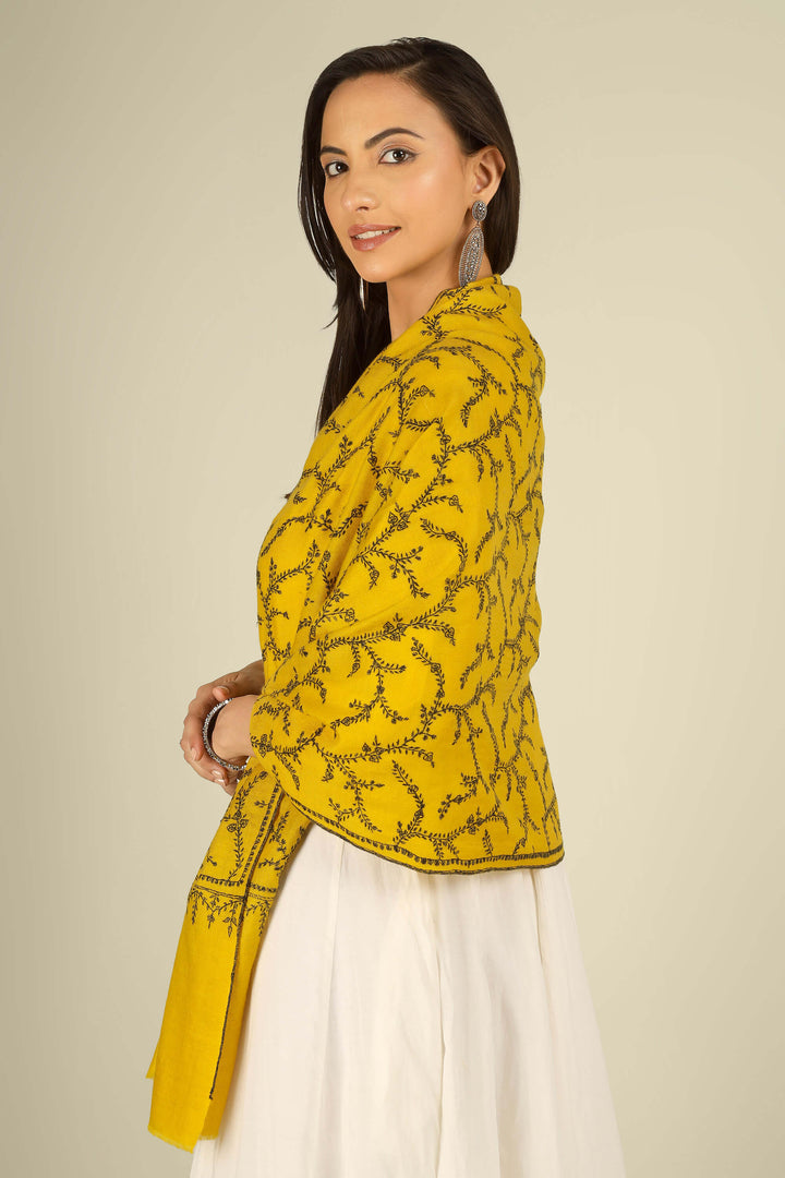 Yellow Kashmiri pure pashmina embroidered stole by Kepra, draped on smiling model in white dress, full-length front view for London winter styling
| pashmina shawls online | authentic Kashmiri pashmina shawl online | pure pashmina shawl online | original GI certified pashmina shawl online | luxury men's pashmina shawl online from Kashmir | where to buy online pure pashmina in India
| GI Tag Certified - Government-verified authentic Kashmiri Pashmina
| G20 Official Partner - Selected by India for G20 Summit gifting
| Handicraft Registered - Official recognition of traditional craftsmanship
| Certificate of Authenticity - Every purchase includes GI certification Yellow Kashmiri pure pashmina embroidered stole by Kepra, draped on smiling model in white dress, full-length front view for London winter styling
| pashmina shawls online | authentic Kashmiri pashmina shawl online | pure pashmina shawl online | original GI certified pashmina shawl online | luxury men's pashmina shawl online from Kashmir | where to buy online pure pashmina in India
| GI Tag Certified - Government-verified authentic Kashmiri Pashmina
| G20 Official Partner - Selected by India for G20 Summit gifting
| Handicraft Registered - Official recognition of traditional craftsmanship
| Certificate of Authenticity - Every purchase includes GI certification