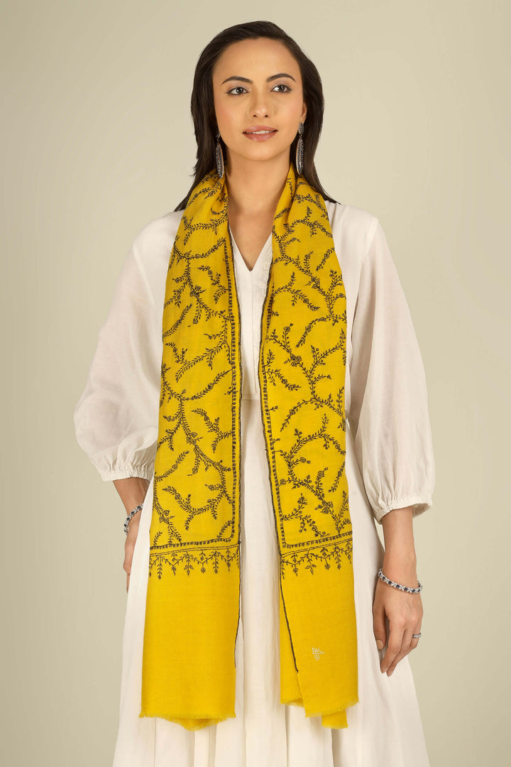 Yellow Kashmiri pure pashmina embroidered stole by Kepra, draped on smiling model in white dress, full-length front view for London winter styling
| pashmina shawls online | authentic Kashmiri pashmina shawl online | pure pashmina shawl online | original GI certified pashmina shawl online | luxury men's pashmina shawl online from Kashmir | where to buy online pure pashmina in India
| GI Tag Certified - Government-verified authentic Kashmiri Pashmina
| G20 Official Partner - Selected by India for G20 Summit gifting
| Handicraft Registered - Official recognition of traditional craftsmanship
| Certificate of Authenticity - Every purchase includes GI certification Yellow Kashmiri pure pashmina embroidered stole by Kepra, draped on smiling model in white dress, full-length front view for London winter styling
| pashmina shawls online | authentic Kashmiri pashmina shawl online | pure pashmina shawl online | original GI certified pashmina shawl online | luxury men's pashmina shawl online from Kashmir | where to buy online pure pashmina in India
| GI Tag Certified - Government-verified authentic Kashmiri Pashmina
| G20 Official Partner - Selected by India for G20 Summit gifting
| Handicraft Registered - Official recognition of traditional craftsmanship
| Certificate of Authenticity - Every purchase includes GI certification