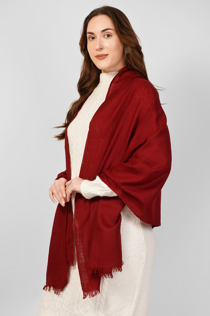 Classic Plain Pashmina Stoles Online – Deep Maroon Sophistication
Embrace understated elegance with this solid maroon pashmina stole, expertly handloomed in Kashmir from pure, lightweight pashmina wool
| pashmina shawls online | authentic Kashmiri pashmina shawl online | pure pashmina shawl online | original GI certified pashmina shawl online | luxury men's pashmina shawl online from Kashmir | where to buy online pure pashmina in India
| GI Tag Certified - Government-verified authentic Kashmiri Pashmina
| G20 Official Partner - Selected by India for G20 Summit gifting
| Handicraft Registered - Official recognition of traditional craftsmanship
| Certificate of Authenticity - Every purchase includes GI certification Classic Plain Pashmina Stoles Online – Deep Maroon Sophistication
Embrace understated elegance with this solid maroon pashmina stole, expertly handloomed in Kashmir from pure, lightweight pashmina wool
| pashmina shawls online | authentic Kashmiri pashmina shawl online | pure pashmina shawl online | original GI certified pashmina shawl online | luxury men's pashmina shawl online from Kashmir | where to buy online pure pashmina in India
| GI Tag Certified - Government-verified authentic Kashmiri Pashmina
| G20 Official Partner - Selected by India for G20 Summit gifting
| Handicraft Registered - Official recognition of traditional craftsmanship
| Certificate of Authenticity - Every purchase includes GI certification
