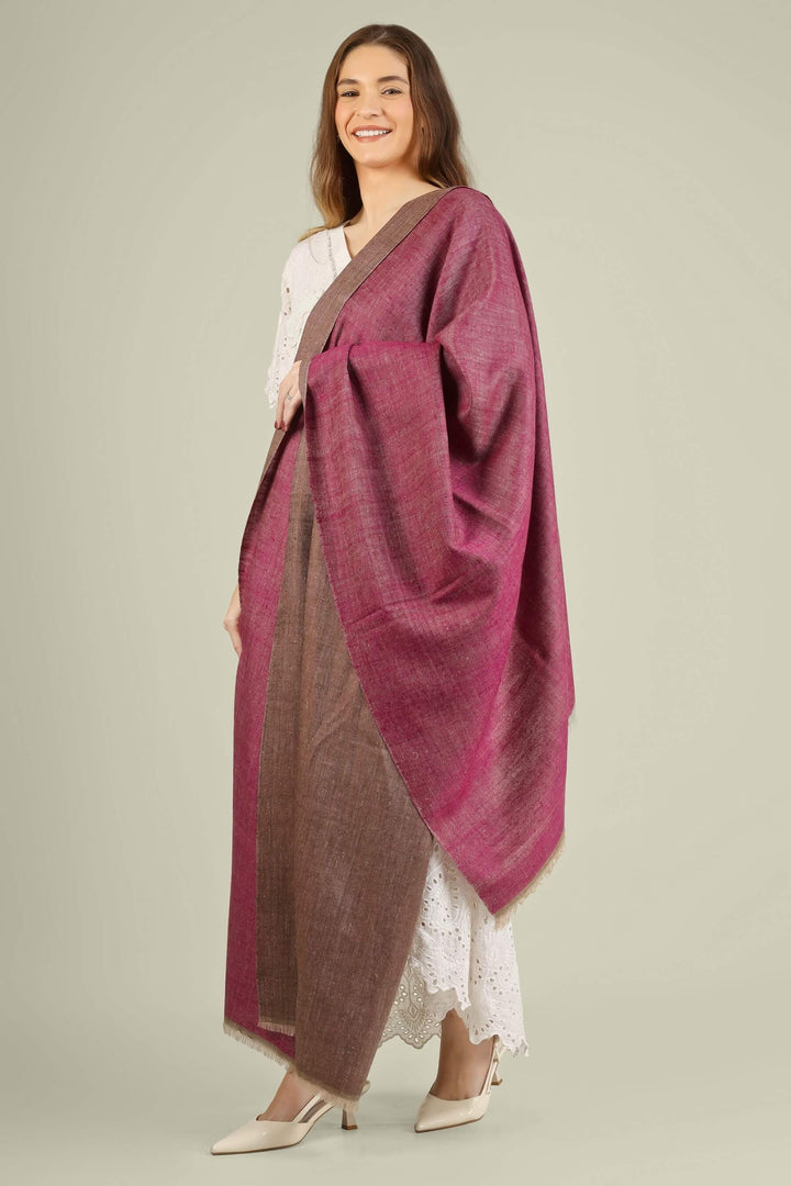 This reversible pashmina shawl features a luxurious two-tone palette, with muted rose on one side and soft mocha brown on the other, allowing you to switch moods with a simple flip
| pashmina shawls online | authentic Kashmiri pashmina shawl online | pure pashmina shawl online | original GI certified pashmina shawl online | luxury men's pashmina shawl online from Kashmir | where to buy online pure pashmina in India
| GI Tag Certified - Government-verified authentic Kashmiri Pashmina
| G20 Official Partner - Selected by India for G20 Summit gifting
| Handicraft Registered - Official recognition of traditional craftsmanship
| Certificate of Authenticity - Every purchase includes GI certification This reversible pashmina shawl features a luxurious two-tone palette, with muted rose on one side and soft mocha brown on the other, allowing you to switch moods with a simple flip
| pashmina shawls online | authentic Kashmiri pashmina shawl online | pure pashmina shawl online | original GI certified pashmina shawl online | luxury men's pashmina shawl online from Kashmir | where to buy online pure pashmina in India
| GI Tag Certified - Government-verified authentic Kashmiri Pashmina
| G20 Official Partner - Selected by India for G20 Summit gifting
| Handicraft Registered - Official recognition of traditional craftsmanship
| Certificate of Authenticity - Every purchase includes GI certification