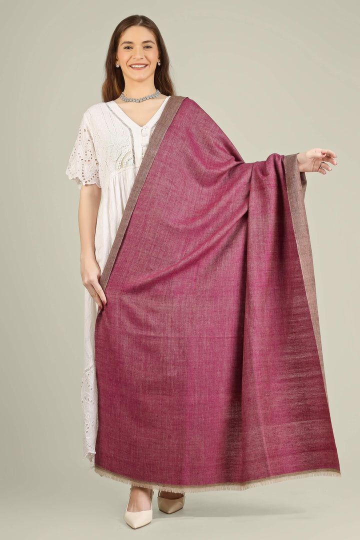This reversible pashmina shawl features a luxurious two-tone palette, with muted rose on one side and soft mocha brown on the other, allowing you to switch moods with a simple flip
| pashmina shawls online | authentic Kashmiri pashmina shawl online | pure pashmina shawl online | original GI certified pashmina shawl online | luxury men's pashmina shawl online from Kashmir | where to buy online pure pashmina in India
| GI Tag Certified - Government-verified authentic Kashmiri Pashmina
| G20 Official Partner - Selected by India for G20 Summit gifting
| Handicraft Registered - Official recognition of traditional craftsmanship
| Certificate of Authenticity - Every purchase includes GI certification This reversible pashmina shawl features a luxurious two-tone palette, with muted rose on one side and soft mocha brown on the other, allowing you to switch moods with a simple flip
| pashmina shawls online | authentic Kashmiri pashmina shawl online | pure pashmina shawl online | original GI certified pashmina shawl online | luxury men's pashmina shawl online from Kashmir | where to buy online pure pashmina in India
| GI Tag Certified - Government-verified authentic Kashmiri Pashmina
| G20 Official Partner - Selected by India for G20 Summit gifting
| Handicraft Registered - Official recognition of traditional craftsmanship
| Certificate of Authenticity - Every purchase includes GI certification