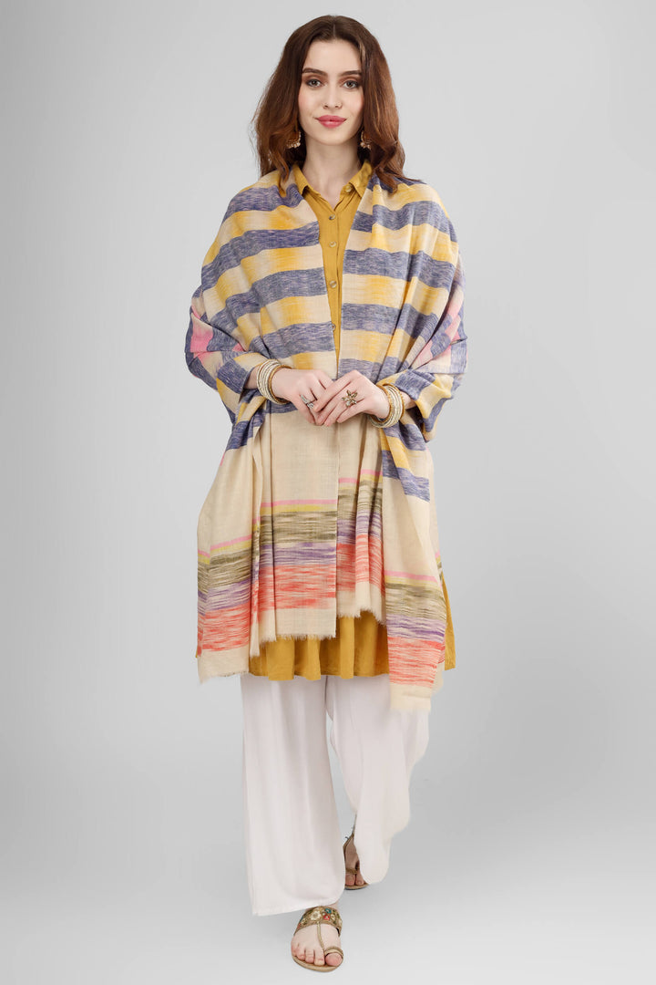 The finest traditional expertise is celebrated in this Pashmina Shawl, which was skillfully created in the pashmina Ikkat pattern.
| pashmina shawls online | authentic Kashmiri pashmina shawl online | pure pashmina shawl online | original GI certified pashmina shawl online | luxury men's pashmina shawl online from Kashmir | where to buy online pure pashmina in India
| GI Tag Certified - Government-verified authentic Kashmiri Pashmina
| G20 Official Partner - Selected by India for G20 Summit gifting
| Handicraft Registered - Official recognition of traditional craftsmanship
| Certificate of Authenticity - Every purchase includes GI certification The finest traditional expertise is celebrated in this Pashmina Shawl, which was skillfully created in the pashmina Ikkat pattern.
| pashmina shawls online | authentic Kashmiri pashmina shawl online | pure pashmina shawl online | original GI certified pashmina shawl online | luxury men's pashmina shawl online from Kashmir | where to buy online pure pashmina in India
| GI Tag Certified - Government-verified authentic Kashmiri Pashmina
| G20 Official Partner - Selected by India for G20 Summit gifting
| Handicraft Registered - Official recognition of traditional craftsmanship
| Certificate of Authenticity - Every purchase includes GI certification