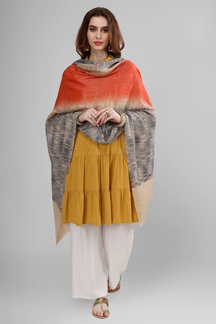 Carbon black and orange Ikkat pashmina shawl
| pashmina shawls online | authentic Kashmiri pashmina shawl online | pure pashmina shawl online | original GI certified pashmina shawl online | luxury men's pashmina shawl online from Kashmir | where to buy online pure pashmina in India
| GI Tag Certified - Government-verified authentic Kashmiri Pashmina
| G20 Official Partner - Selected by India for G20 Summit gifting
| Handicraft Registered - Official recognition of traditional craftsmanship
| Certificate of Authenticity - Every purchase includes GI certification Carbon black and orange Ikkat pashmina shawl
| pashmina shawls online | authentic Kashmiri pashmina shawl online | pure pashmina shawl online | original GI certified pashmina shawl online | luxury men's pashmina shawl online from Kashmir | where to buy online pure pashmina in India
| GI Tag Certified - Government-verified authentic Kashmiri Pashmina
| G20 Official Partner - Selected by India for G20 Summit gifting
| Handicraft Registered - Official recognition of traditional craftsmanship
| Certificate of Authenticity - Every purchase includes GI certification