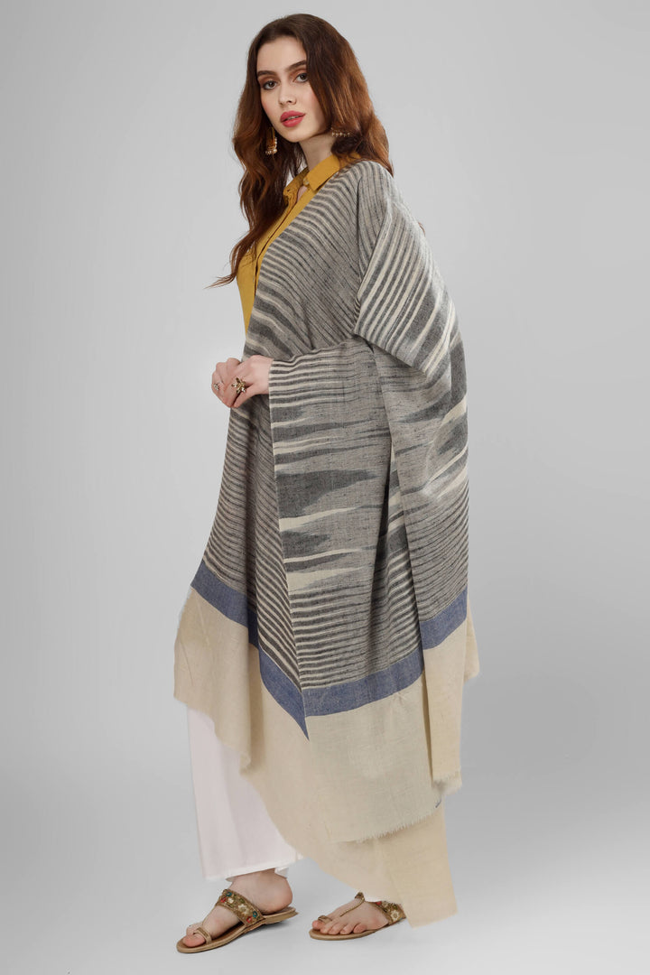 PASHMINA SHAWLS - Gray white Ikkat pashmina shawl
| pashmina shawls online | authentic Kashmiri pashmina shawl online | pure pashmina shawl online | original GI certified pashmina shawl online | luxury men's pashmina shawl online from Kashmir | where to buy online pure pashmina in India
| GI Tag Certified - Government-verified authentic Kashmiri Pashmina
| G20 Official Partner - Selected by India for G20 Summit gifting
| Handicraft Registered - Official recognition of traditional craftsmanship
| Certificate of Authenticity - Every purchase includes GI certification PASHMINA SHAWLS - Gray white Ikkat pashmina shawl
| pashmina shawls online | authentic Kashmiri pashmina shawl online | pure pashmina shawl online | original GI certified pashmina shawl online | luxury men's pashmina shawl online from Kashmir | where to buy online pure pashmina in India
| GI Tag Certified - Government-verified authentic Kashmiri Pashmina
| G20 Official Partner - Selected by India for G20 Summit gifting
| Handicraft Registered - Official recognition of traditional craftsmanship
| Certificate of Authenticity - Every purchase includes GI certification