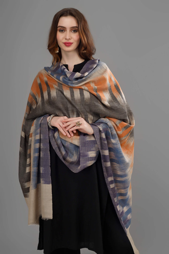 PASHMINA SHAWL INDIA- Black Brown Ikkat pashmina shawl
| pashmina shawls online | authentic Kashmiri pashmina shawl online | pure pashmina shawl online | original GI certified pashmina shawl online | luxury men's pashmina shawl online from Kashmir | where to buy online pure pashmina in India
| GI Tag Certified - Government-verified authentic Kashmiri Pashmina
| G20 Official Partner - Selected by India for G20 Summit gifting
| Handicraft Registered - Official recognition of traditional craftsmanship
| Certificate of Authenticity - Every purchase includes GI certification PASHMINA SHAWL INDIA- Black Brown Ikkat pashmina shawl
| pashmina shawls online | authentic Kashmiri pashmina shawl online | pure pashmina shawl online | original GI certified pashmina shawl online | luxury men's pashmina shawl online from Kashmir | where to buy online pure pashmina in India
| GI Tag Certified - Government-verified authentic Kashmiri Pashmina
| G20 Official Partner - Selected by India for G20 Summit gifting
| Handicraft Registered - Official recognition of traditional craftsmanship
| Certificate of Authenticity - Every purchase includes GI certification
