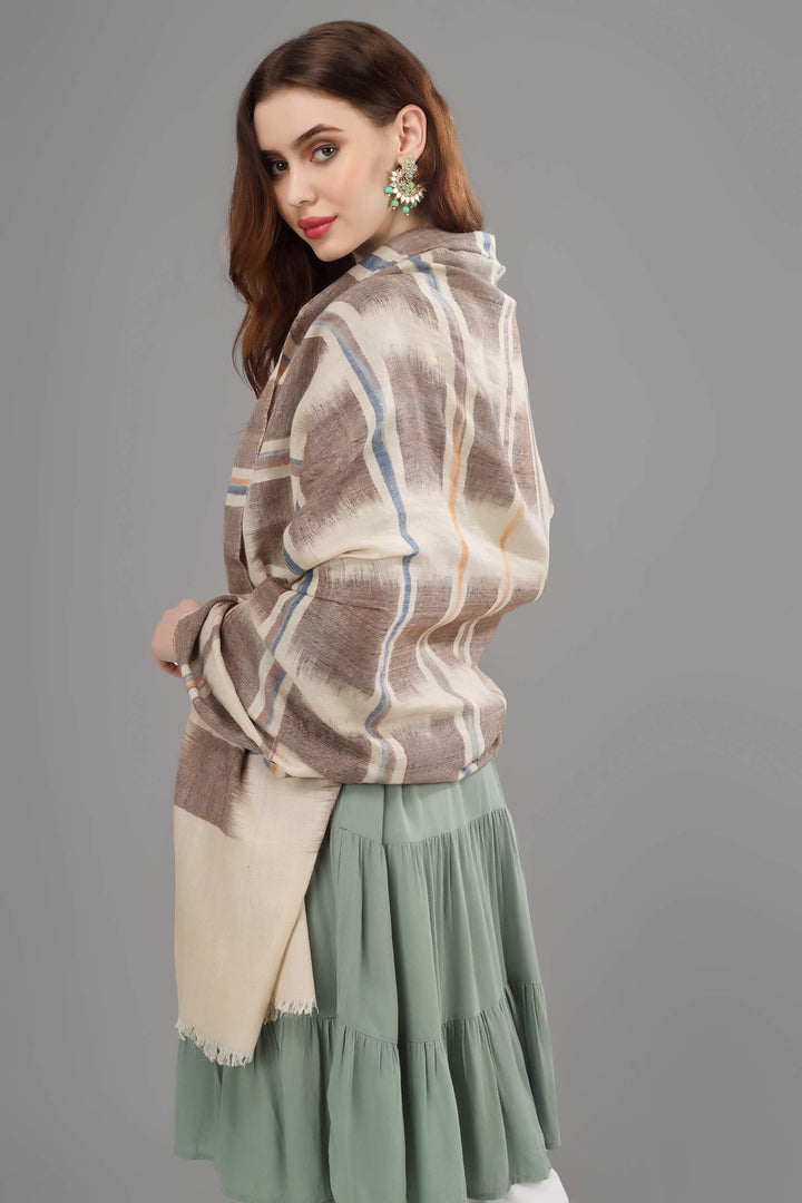PASHMINA SHAWLS-Brown and off white Ikkat pashmina shawl
| pashmina shawls online | authentic Kashmiri pashmina shawl online | pure pashmina shawl online | original GI certified pashmina shawl online | luxury men's pashmina shawl online from Kashmir | where to buy online pure pashmina in India
| GI Tag Certified - Government-verified authentic Kashmiri Pashmina
| G20 Official Partner - Selected by India for G20 Summit gifting
| Handicraft Registered - Official recognition of traditional craftsmanship
| Certificate of Authenticity - Every purchase includes GI certification PASHMINA SHAWLS-Brown and off white Ikkat pashmina shawl
| pashmina shawls online | authentic Kashmiri pashmina shawl online | pure pashmina shawl online | original GI certified pashmina shawl online | luxury men's pashmina shawl online from Kashmir | where to buy online pure pashmina in India
| GI Tag Certified - Government-verified authentic Kashmiri Pashmina
| G20 Official Partner - Selected by India for G20 Summit gifting
| Handicraft Registered - Official recognition of traditional craftsmanship
| Certificate of Authenticity - Every purchase includes GI certification