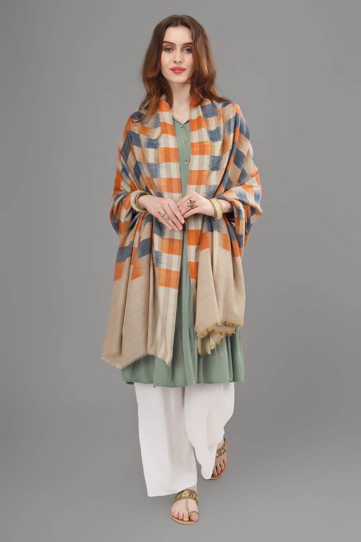 KASHMIR - Blue orange Ikkat design pashmina shawl
| pashmina shawls online | authentic Kashmiri pashmina shawl online | pure pashmina shawl online | original GI certified pashmina shawl online | luxury men's pashmina shawl online from Kashmir | where to buy online pure pashmina in India
| GI Tag Certified - Government-verified authentic Kashmiri Pashmina
| G20 Official Partner - Selected by India for G20 Summit gifting
| Handicraft Registered - Official recognition of traditional craftsmanship
| Certificate of Authenticity - Every purchase includes GI certification KASHMIR - Blue orange Ikkat design pashmina shawl
| pashmina shawls online | authentic Kashmiri pashmina shawl online | pure pashmina shawl online | original GI certified pashmina shawl online | luxury men's pashmina shawl online from Kashmir | where to buy online pure pashmina in India
| GI Tag Certified - Government-verified authentic Kashmiri Pashmina
| G20 Official Partner - Selected by India for G20 Summit gifting
| Handicraft Registered - Official recognition of traditional craftsmanship
| Certificate of Authenticity - Every purchase includes GI certification