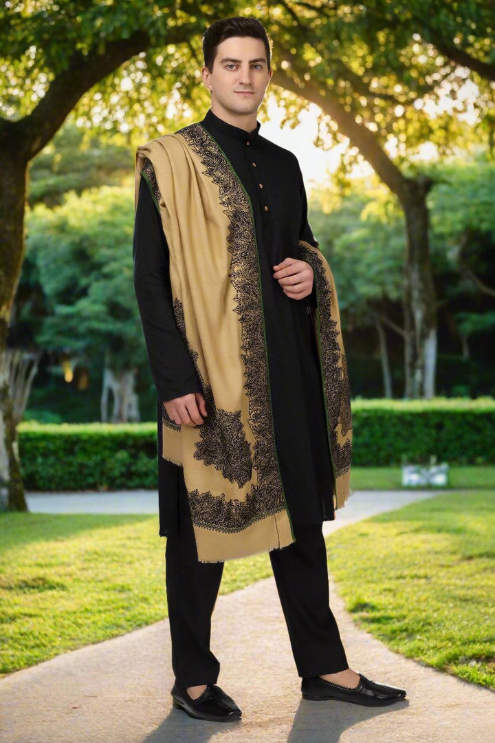 Brown Pashmina with patched Antique jamawar border
| pashmina shawls online | authentic Kashmiri pashmina shawl online | pure pashmina shawl online | original GI certified pashmina shawl online | luxury men's pashmina shawl online from Kashmir | where to buy online pure pashmina in India
| GI Tag Certified - Government-verified authentic Kashmiri Pashmina
| G20 Official Partner - Selected by India for G20 Summit gifting
| Handicraft Registered - Official recognition of traditional craftsmanship
| Certificate of Authenticity - Every purchase includes GI certification Brown Pashmina with patched Antique jamawar border
| pashmina shawls online | authentic Kashmiri pashmina shawl online | pure pashmina shawl online | original GI certified pashmina shawl online | luxury men's pashmina shawl online from Kashmir | where to buy online pure pashmina in India
| GI Tag Certified - Government-verified authentic Kashmiri Pashmina
| G20 Official Partner - Selected by India for G20 Summit gifting
| Handicraft Registered - Official recognition of traditional craftsmanship
| Certificate of Authenticity - Every purchase includes GI certification
