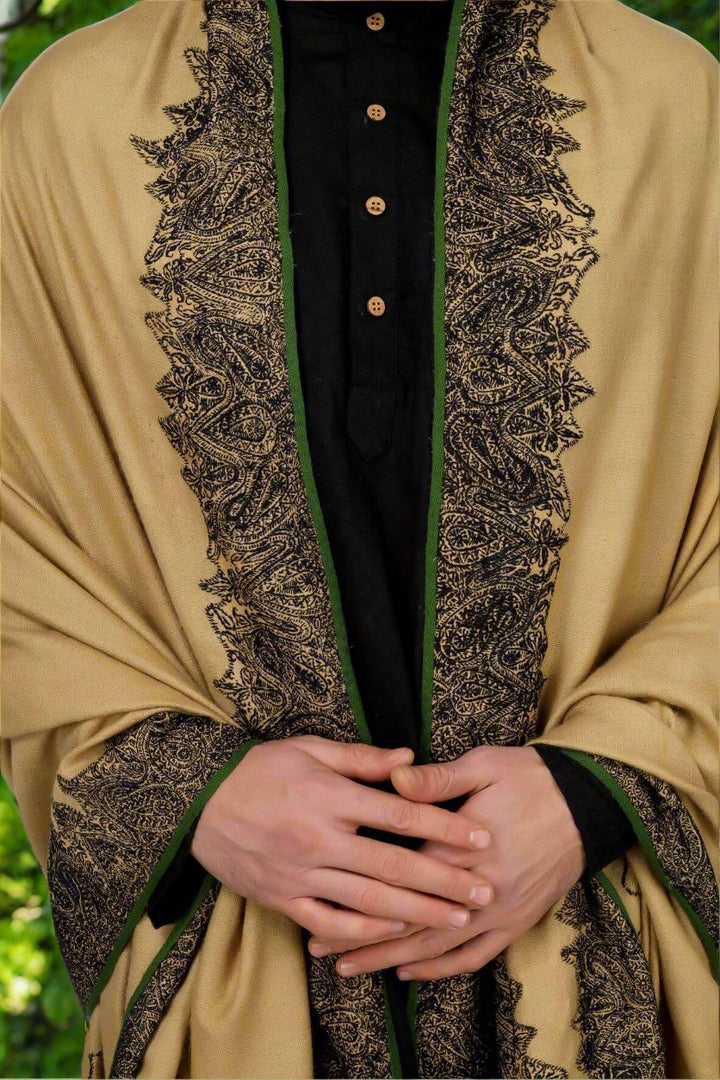 Brown Pashmina with patched Antique jamawar border
| pashmina shawls online | authentic Kashmiri pashmina shawl online | pure pashmina shawl online | original GI certified pashmina shawl online | luxury men's pashmina shawl online from Kashmir | where to buy online pure pashmina in India
| GI Tag Certified - Government-verified authentic Kashmiri Pashmina
| G20 Official Partner - Selected by India for G20 Summit gifting
| Handicraft Registered - Official recognition of traditional craftsmanship
| Certificate of Authenticity - Every purchase includes GI certification Brown Pashmina with patched Antique jamawar border
| pashmina shawls online | authentic Kashmiri pashmina shawl online | pure pashmina shawl online | original GI certified pashmina shawl online | luxury men's pashmina shawl online from Kashmir | where to buy online pure pashmina in India
| GI Tag Certified - Government-verified authentic Kashmiri Pashmina
| G20 Official Partner - Selected by India for G20 Summit gifting
| Handicraft Registered - Official recognition of traditional craftsmanship
| Certificate of Authenticity - Every purchase includes GI certification