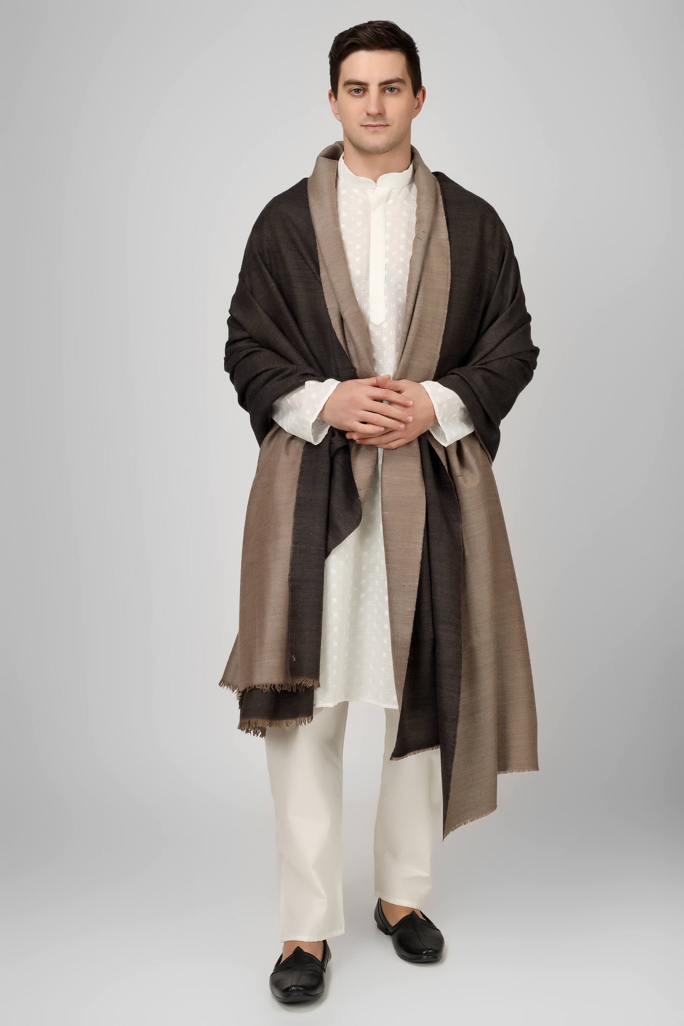 PASHMINA SHAWL - "Luxurious pashmina shawl - Quality and Elegance" pashmina reversible mens shawl , mens shawl,