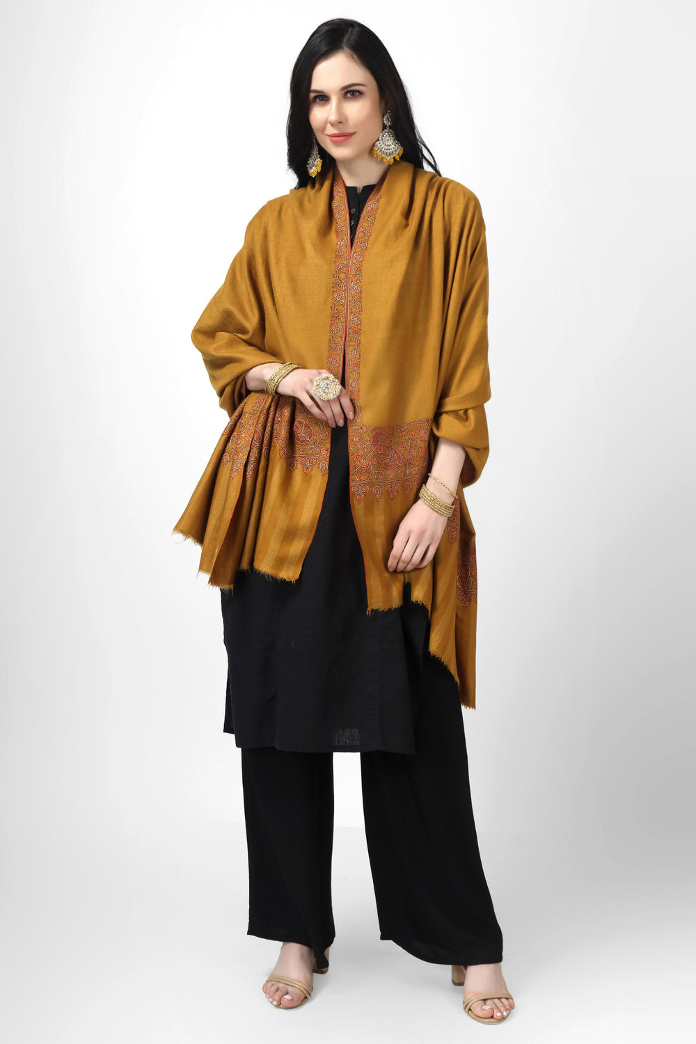 mustard paladaar pashmina shawl | "Pashmina | GI Certified Pashmina Shawls Online | Explore Kashmiri Pashmina, Handmade Kani Wraps, and Luxurious Pure Cashmere Shawls from India"
