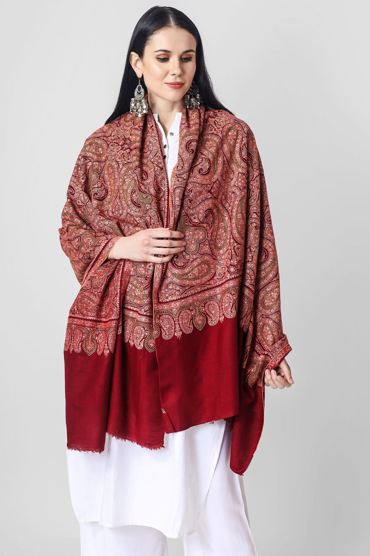 Maroon Sozni Needlework Jama Pashmina shawl. "PASHMINA SHAWL - Experience Kashmiri Artistry" "PASHMINA SHAWLS IN CHINA - "KEPRA PASHMINA SHAWLS - Luxury at Its Best" Maroon Sozni Needlework Jama Pashmina shawl. "PASHMINA SHAWL - Experience Kashmiri Artistry" "PASHMINA SHAWLS IN CHINA - "KEPRA PASHMINA SHAWLS - Luxury at Its Best"