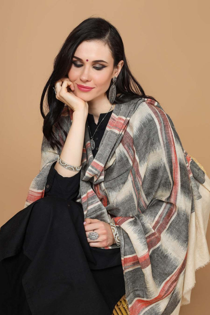 DELHI - pashmina shawl Gray and Red Ikkat
| pashmina shawls online | authentic Kashmiri pashmina shawl online | pure pashmina shawl online | original GI certified pashmina shawl online | luxury men's pashmina shawl online from Kashmir | where to buy online pure pashmina in India
| GI Tag Certified - Government-verified authentic Kashmiri Pashmina
| G20 Official Partner - Selected by India for G20 Summit gifting
| Handicraft Registered - Official recognition of traditional craftsmanship
| Certificate of Authenticity - Every purchase includes GI certification DELHI - pashmina shawl Gray and Red Ikkat
| pashmina shawls online | authentic Kashmiri pashmina shawl online | pure pashmina shawl online | original GI certified pashmina shawl online | luxury men's pashmina shawl online from Kashmir | where to buy online pure pashmina in India
| GI Tag Certified - Government-verified authentic Kashmiri Pashmina
| G20 Official Partner - Selected by India for G20 Summit gifting
| Handicraft Registered - Official recognition of traditional craftsmanship
| Certificate of Authenticity - Every purchase includes GI certification