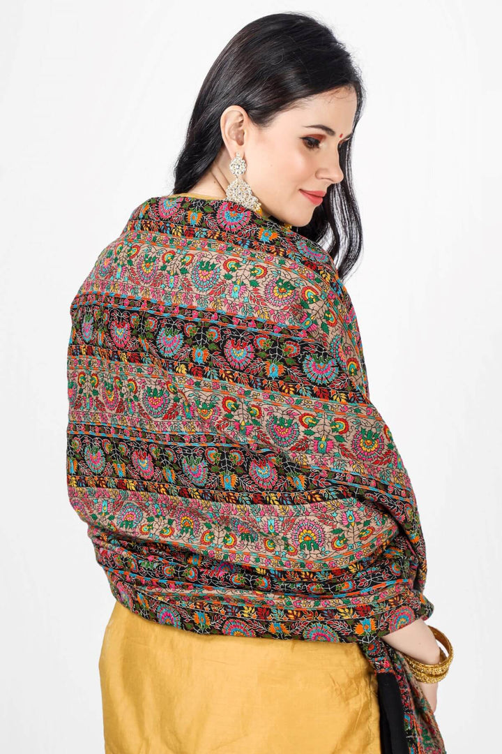 KASHMIRI SHAWL ONLINE -Black stripped Pashmina shawl with natural and black borders with its minute detailing, intricacies, and finesse.
| pashmina shawls online | authentic Kashmiri pashmina shawl online | pure pashmina shawl online | original GI certified pashmina shawl online | luxury men's pashmina shawl online from Kashmir | where to buy online pure pashmina in India
| GI Tag Certified - Government-verified authentic Kashmiri Pashmina
| G20 Official Partner - Selected by India for G20 Summit gifting
| Handicraft Registered - Official recognition of traditional craftsmanship
| Certificate of Authenticity - Every purchase includes GI certification KASHMIRI SHAWL ONLINE -Black stripped Pashmina shawl with natural and black borders with its minute detailing, intricacies, and finesse.
| pashmina shawls online | authentic Kashmiri pashmina shawl online | pure pashmina shawl online | original GI certified pashmina shawl online | luxury men's pashmina shawl online from Kashmir | where to buy online pure pashmina in India
| GI Tag Certified - Government-verified authentic Kashmiri Pashmina
| G20 Official Partner - Selected by India for G20 Summit gifting
| Handicraft Registered - Official recognition of traditional craftsmanship
| Certificate of Authenticity - Every purchase includes GI certification