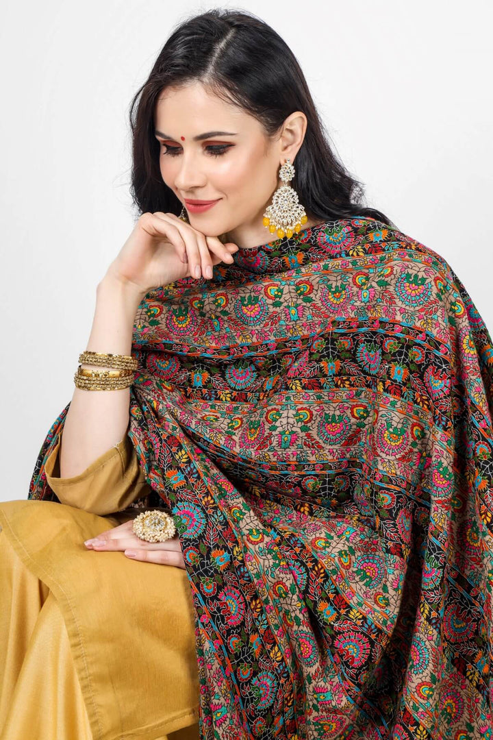KASHMIRI SHAWL ONLINE -Black stripped Pashmina shawl with natural and black borders with its minute detailing, intricacies, and finesse.
| pashmina shawls online | authentic Kashmiri pashmina shawl online | pure pashmina shawl online | original GI certified pashmina shawl online | luxury men's pashmina shawl online from Kashmir | where to buy online pure pashmina in India
| GI Tag Certified - Government-verified authentic Kashmiri Pashmina
| G20 Official Partner - Selected by India for G20 Summit gifting
| Handicraft Registered - Official recognition of traditional craftsmanship
| Certificate of Authenticity - Every purchase includes GI certification KASHMIRI SHAWL ONLINE -Black stripped Pashmina shawl with natural and black borders with its minute detailing, intricacies, and finesse.
| pashmina shawls online | authentic Kashmiri pashmina shawl online | pure pashmina shawl online | original GI certified pashmina shawl online | luxury men's pashmina shawl online from Kashmir | where to buy online pure pashmina in India
| GI Tag Certified - Government-verified authentic Kashmiri Pashmina
| G20 Official Partner - Selected by India for G20 Summit gifting
| Handicraft Registered - Official recognition of traditional craftsmanship
| Certificate of Authenticity - Every purchase includes GI certification