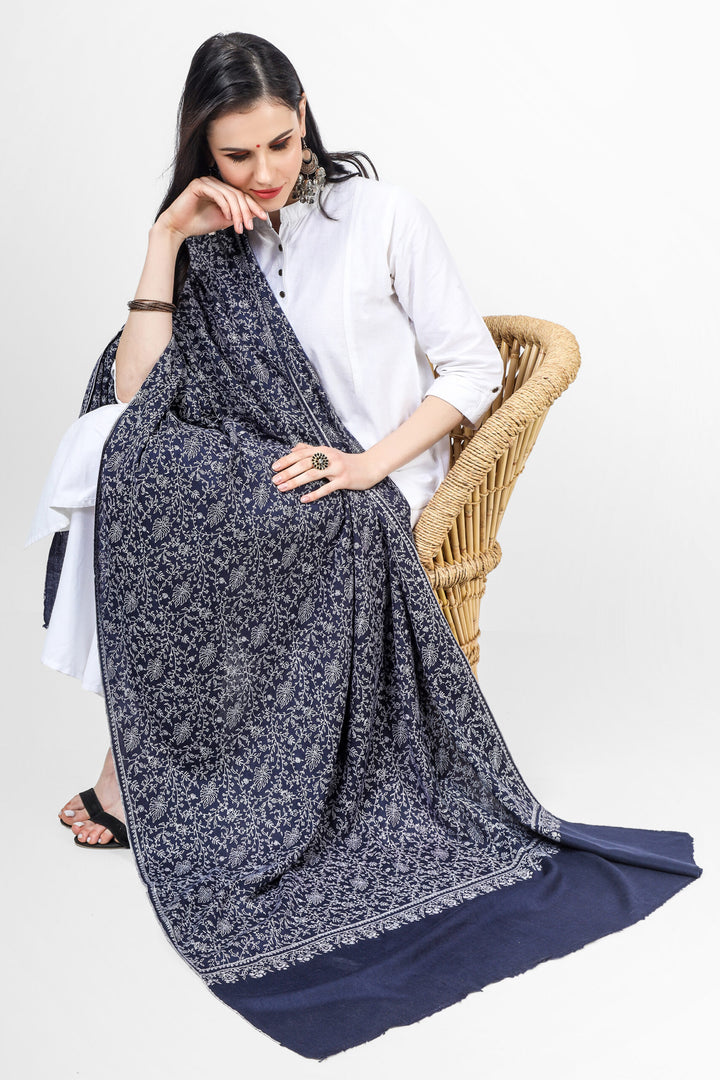 Dark Blue Pashmina Jaldaar Sozni Embroidered Shawl
| pashmina shawls online | authentic Kashmiri pashmina shawl online | pure pashmina shawl online | original GI certified pashmina shawl online | luxury men's pashmina shawl online from Kashmir | where to buy online pure pashmina in India
| GI Tag Certified - Government-verified authentic Kashmiri Pashmina
| G20 Official Partner - Selected by India for G20 Summit gifting
| Handicraft Registered - Official recognition of traditional craftsmanship
| Certificate of Authenticity - Every purchase includes GI certification Dark Blue Pashmina Jaldaar Sozni Embroidered Shawl
| pashmina shawls online | authentic Kashmiri pashmina shawl online | pure pashmina shawl online | original GI certified pashmina shawl online | luxury men's pashmina shawl online from Kashmir | where to buy online pure pashmina in India
| GI Tag Certified - Government-verified authentic Kashmiri Pashmina
| G20 Official Partner - Selected by India for G20 Summit gifting
| Handicraft Registered - Official recognition of traditional craftsmanship
| Certificate of Authenticity - Every purchase includes GI certification
