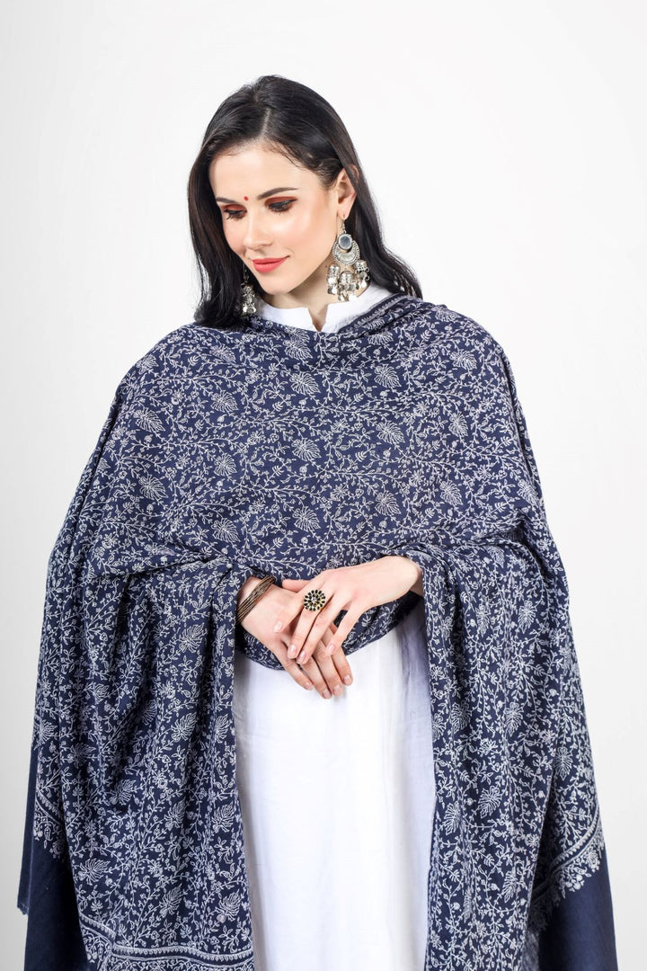 Kepra - Enjoy luxury with this gorgeous handcrafted Blue Pashmina Shawl that was manufactured from the best natural wool pashmina and is embellished with deft Sozni embroidery in a Jaldaar pattern. This shawl's exquisite design Because to its high-end fabrics,
| pashmina shawls online | authentic Kashmiri pashmina shawl online | pure pashmina shawl online | original GI certified pashmina shawl online | luxury men's pashmina shawl online from Kashmir | where to buy online pure pashmina in India
| GI Tag Certified - Government-verified authentic Kashmiri Pashmina
| G20 Official Partner - Selected by India for G20 Summit gifting
| Handicraft Registered - Official recognition of traditional craftsmanship
| Certificate of Authenticity - Every purchase includes GI certification Kepra - Enjoy luxury with this gorgeous handcrafted Blue Pashmina Shawl that was manufactured from the best natural wool pashmina and is embellished with deft Sozni embroidery in a Jaldaar pattern. This shawl's exquisite design Because to its high-end fabrics,
| pashmina shawls online | authentic Kashmiri pashmina shawl online | pure pashmina shawl online | original GI certified pashmina shawl online | luxury men's pashmina shawl online from Kashmir | where to buy online pure pashmina in India
| GI Tag Certified - Government-verified authentic Kashmiri Pashmina
| G20 Official Partner - Selected by India for G20 Summit gifting
| Handicraft Registered - Official recognition of traditional craftsmanship
| Certificate of Authenticity - Every purchase includes GI certification