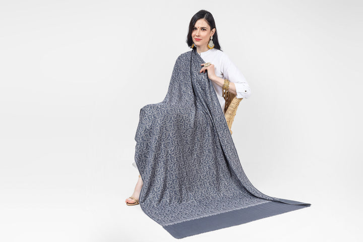PASHMINA SHAWLS - Jaldaar can be draped over the shoulders to add a touch of elegance to any outfit. It can also be worn as a hijab or headscarf for a modest and stylish look. The intricate embroidery and unique pattern make this shawl a truly one-of-a-kind piece that is sure to impress.
| pashmina shawls online | authentic Kashmiri pashmina shawl online | pure pashmina shawl online | original GI certified pashmina shawl online | luxury men's pashmina shawl online from Kashmir | where to buy online pure pashmina in India
| GI Tag Certified - Government-verified authentic Kashmiri Pashmina
| G20 Official Partner - Selected by India for G20 Summit gifting
| Handicraft Registered - Official recognition of traditional craftsmanship
| Certificate of Authenticity - Every purchase includes GI certification PASHMINA SHAWLS - Jaldaar can be draped over the shoulders to add a touch of elegance to any outfit. It can also be worn as a hijab or headscarf for a modest and stylish look. The intricate embroidery and unique pattern make this shawl a truly one-of-a-kind piece that is sure to impress.
| pashmina shawls online | authentic Kashmiri pashmina shawl online | pure pashmina shawl online | original GI certified pashmina shawl online | luxury men's pashmina shawl online from Kashmir | where to buy online pure pashmina in India
| GI Tag Certified - Government-verified authentic Kashmiri Pashmina
| G20 Official Partner - Selected by India for G20 Summit gifting
| Handicraft Registered - Official recognition of traditional craftsmanship
| Certificate of Authenticity - Every purchase includes GI certification