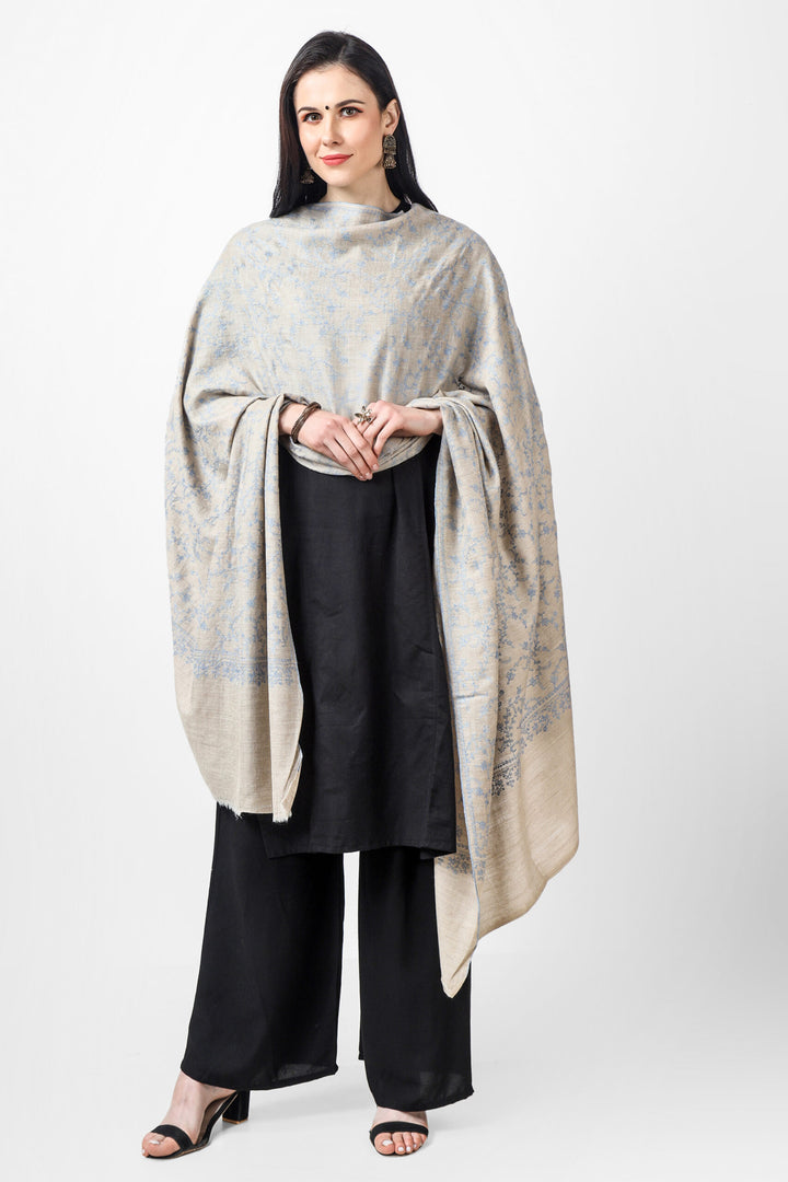 Natural Pashmina Jaldaar light blue Embroidered Shawl
| pashmina shawls online | authentic Kashmiri pashmina shawl online | pure pashmina shawl online | original GI certified pashmina shawl online | luxury men's pashmina shawl online from Kashmir | where to buy online pure pashmina in India
| GI Tag Certified - Government-verified authentic Kashmiri Pashmina
| G20 Official Partner - Selected by India for G20 Summit gifting
| Handicraft Registered - Official recognition of traditional craftsmanship
| Certificate of Authenticity - Every purchase includes GI certification Natural Pashmina Jaldaar light blue Embroidered Shawl
| pashmina shawls online | authentic Kashmiri pashmina shawl online | pure pashmina shawl online | original GI certified pashmina shawl online | luxury men's pashmina shawl online from Kashmir | where to buy online pure pashmina in India
| GI Tag Certified - Government-verified authentic Kashmiri Pashmina
| G20 Official Partner - Selected by India for G20 Summit gifting
| Handicraft Registered - Official recognition of traditional craftsmanship
| Certificate of Authenticity - Every purchase includes GI certification
