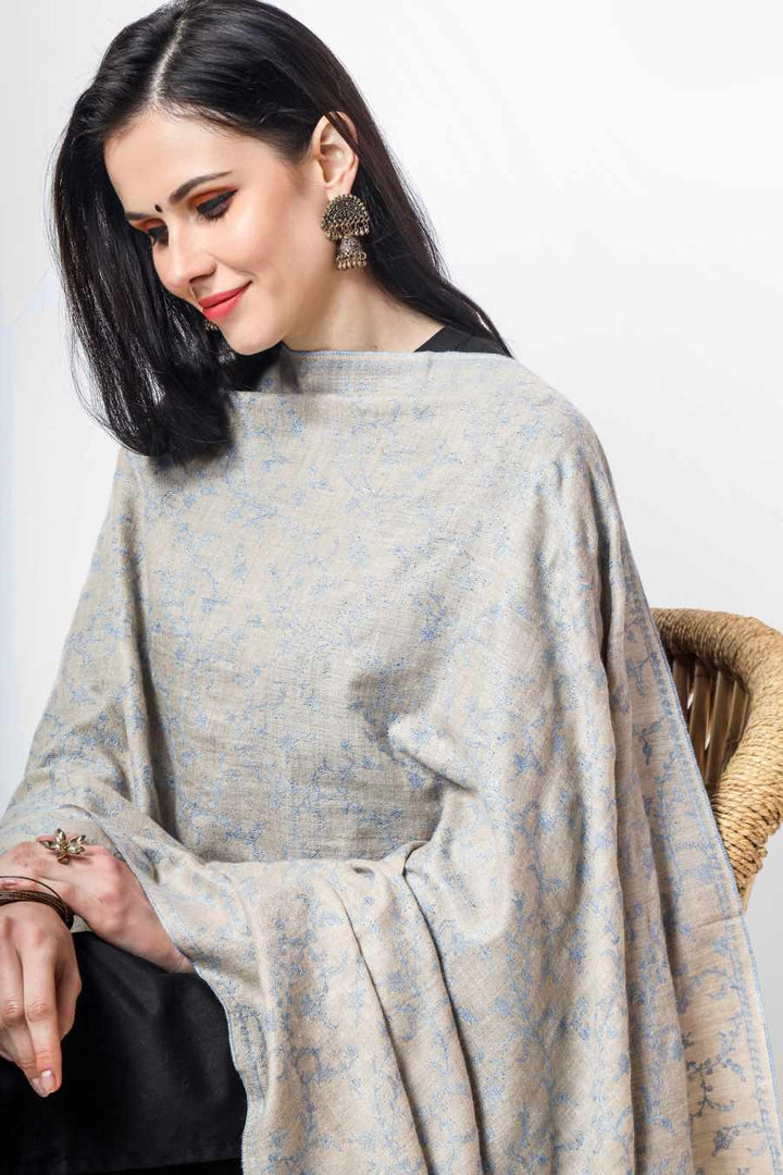 PASHMINA SHAWLS Natural Pashmina Jaldaar light blue embroidered shawl is a type of shawl made from the finest quality of natural Pashmina wool, which comes from the Himalayan mountain range. The wool is known for its softness, warmth, and durability, making it an ideal material for making shawls.
| pashmina shawls online | authentic Kashmiri pashmina shawl online | pure pashmina shawl online | original GI certified pashmina shawl online | luxury men's pashmina shawl online from Kashmir | where to buy online pure pashmina in India
| GI Tag Certified - Government-verified authentic Kashmiri Pashmina
| G20 Official Partner - Selected by India for G20 Summit gifting
| Handicraft Registered - Official recognition of traditional craftsmanship
| Certificate of Authenticity - Every purchase includes GI certification PASHMINA SHAWLS Natural Pashmina Jaldaar light blue embroidered shawl is a type of shawl made from the finest quality of natural Pashmina wool, which comes from the Himalayan mountain range. The wool is known for its softness, warmth, and durability, making it an ideal material for making shawls.
| pashmina shawls online | authentic Kashmiri pashmina shawl online | pure pashmina shawl online | original GI certified pashmina shawl online | luxury men's pashmina shawl online from Kashmir | where to buy online pure pashmina in India
| GI Tag Certified - Government-verified authentic Kashmiri Pashmina
| G20 Official Partner - Selected by India for G20 Summit gifting
| Handicraft Registered - Official recognition of traditional craftsmanship
| Certificate of Authenticity - Every purchase includes GI certification