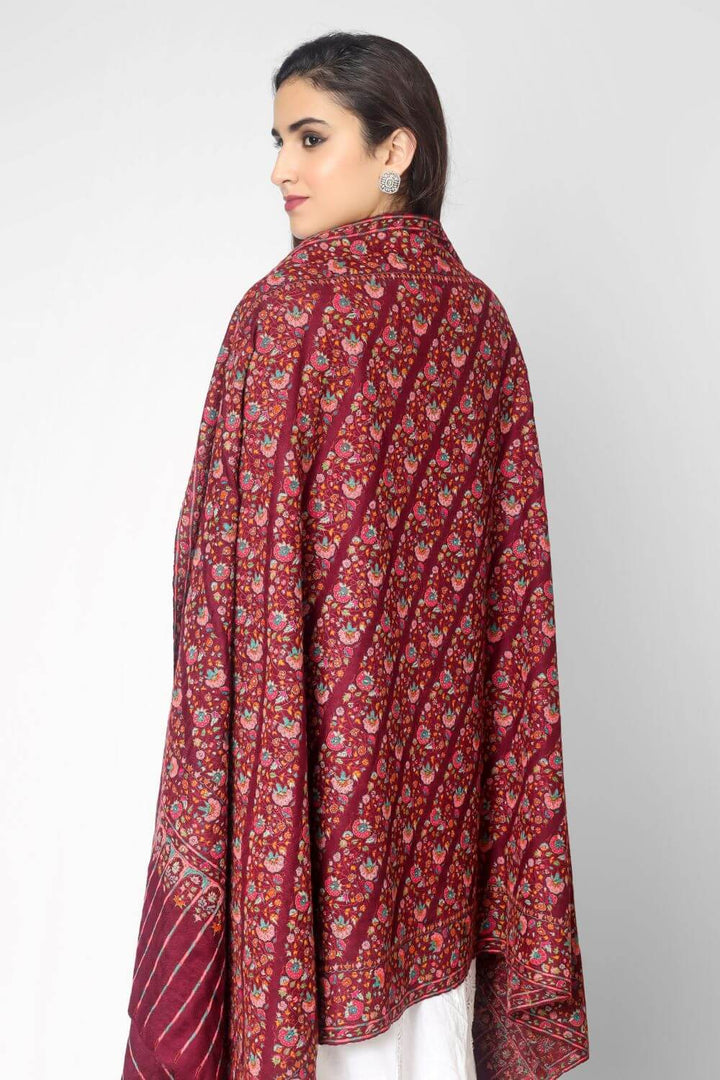 A passionate and ravishing wine color Pashmina Shawl in combination with the legendary paper mache Sozni Embroidery in intricate Jaldaar khatras.
| pashmina shawls online | authentic Kashmiri pashmina shawl online | pure pashmina shawl online | original GI certified pashmina shawl online | luxury men's pashmina shawl online from Kashmir | where to buy online pure pashmina in India
| GI Tag Certified - Government-verified authentic Kashmiri Pashmina
| G20 Official Partner - Selected by India for G20 Summit gifting
| Handicraft Registered - Official recognition of traditional craftsmanship
| Certificate of Authenticity - Every purchase includes GI certification A passionate and ravishing wine color Pashmina Shawl in combination with the legendary paper mache Sozni Embroidery in intricate Jaldaar khatras.
| pashmina shawls online | authentic Kashmiri pashmina shawl online | pure pashmina shawl online | original GI certified pashmina shawl online | luxury men's pashmina shawl online from Kashmir | where to buy online pure pashmina in India
| GI Tag Certified - Government-verified authentic Kashmiri Pashmina
| G20 Official Partner - Selected by India for G20 Summit gifting
| Handicraft Registered - Official recognition of traditional craftsmanship
| Certificate of Authenticity - Every purchase includes GI certification