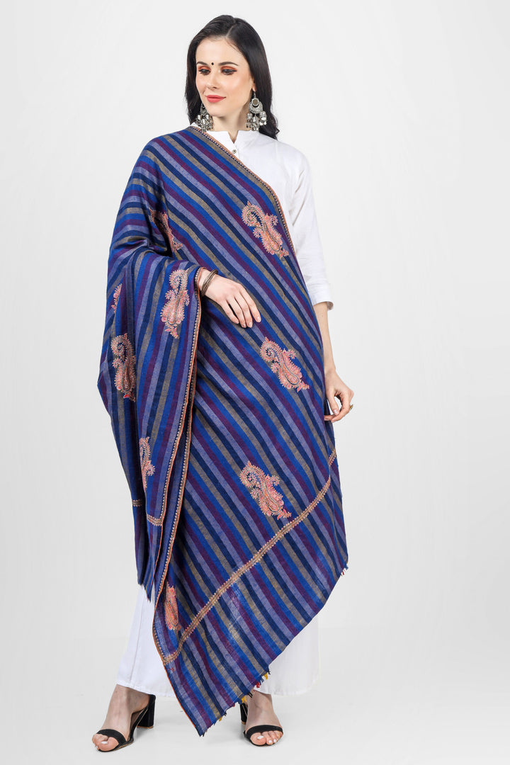 Blue Pashmina striped large bootidaar shawl
| pashmina shawls online | authentic Kashmiri pashmina shawl online | pure pashmina shawl online | original GI certified pashmina shawl online | luxury men's pashmina shawl online from Kashmir | where to buy online pure pashmina in India
| GI Tag Certified - Government-verified authentic Kashmiri Pashmina
| G20 Official Partner - Selected by India for G20 Summit gifting
| Handicraft Registered - Official recognition of traditional craftsmanship
| Certificate of Authenticity - Every purchase includes GI certification Blue Pashmina striped large bootidaar shawl
| pashmina shawls online | authentic Kashmiri pashmina shawl online | pure pashmina shawl online | original GI certified pashmina shawl online | luxury men's pashmina shawl online from Kashmir | where to buy online pure pashmina in India
| GI Tag Certified - Government-verified authentic Kashmiri Pashmina
| G20 Official Partner - Selected by India for G20 Summit gifting
| Handicraft Registered - Official recognition of traditional craftsmanship
| Certificate of Authenticity - Every purchase includes GI certification